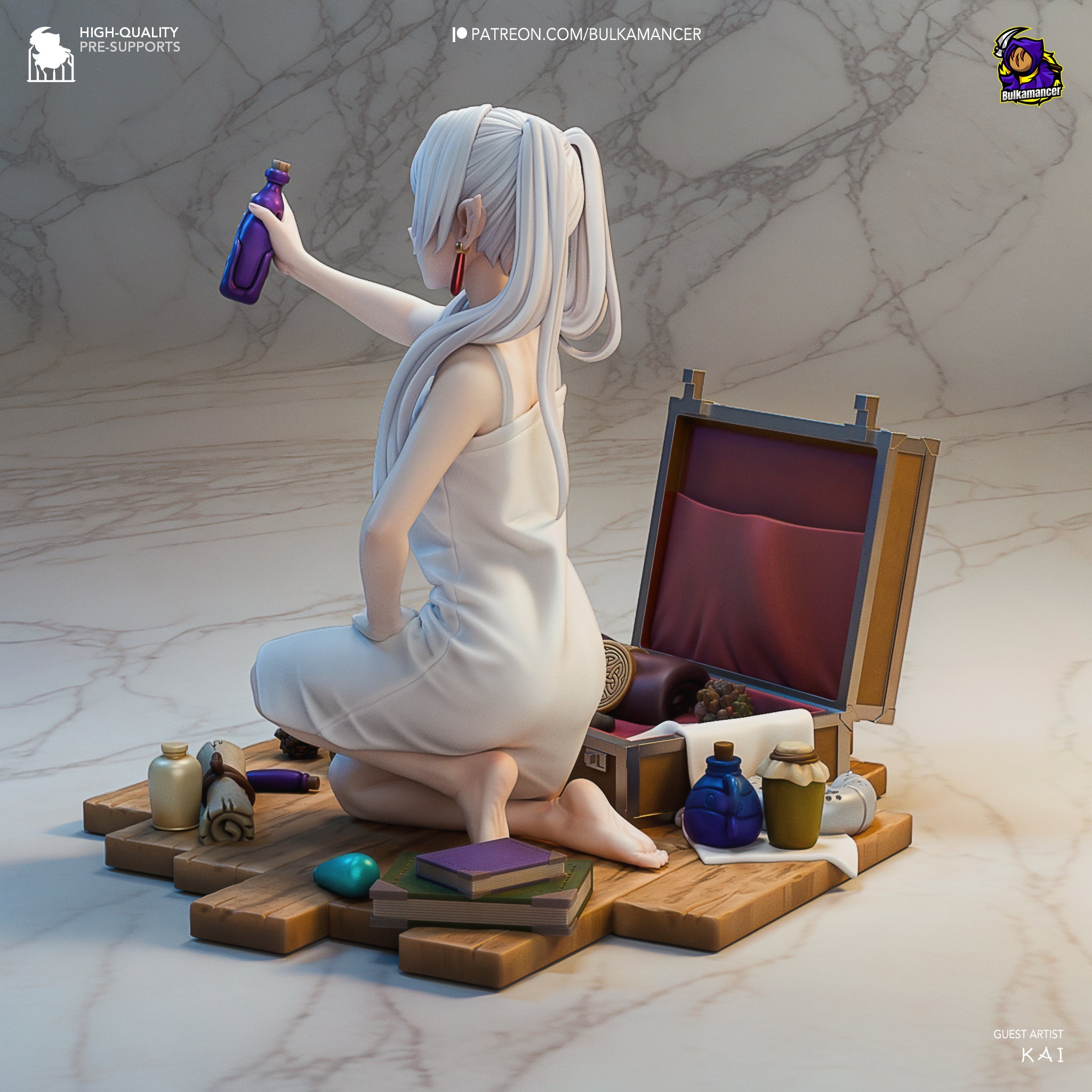 The Spell Collector | Maximum Detailed 12K 3D printed figure