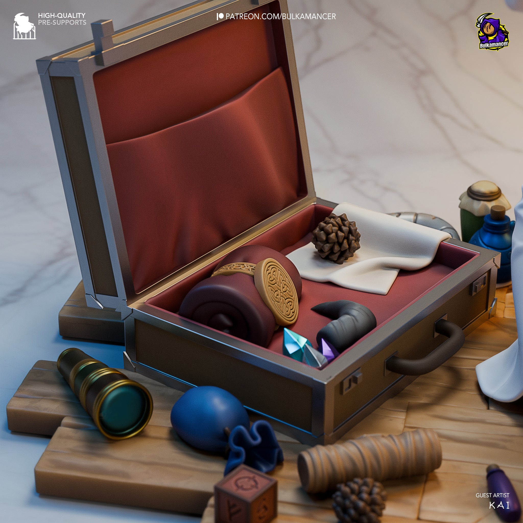 The Spell Collector | Maximum Detailed 12K 3D printed figure