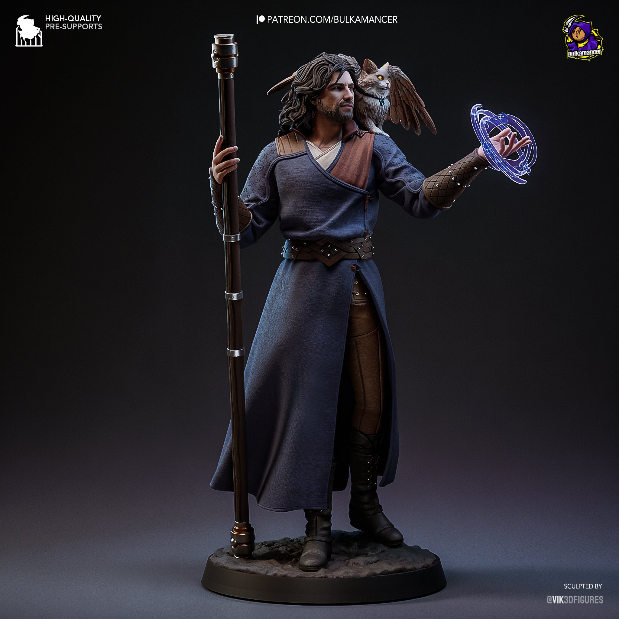 Gale - Baldur's Gate 3 | Maximum Detailed 12K 3D printed figure