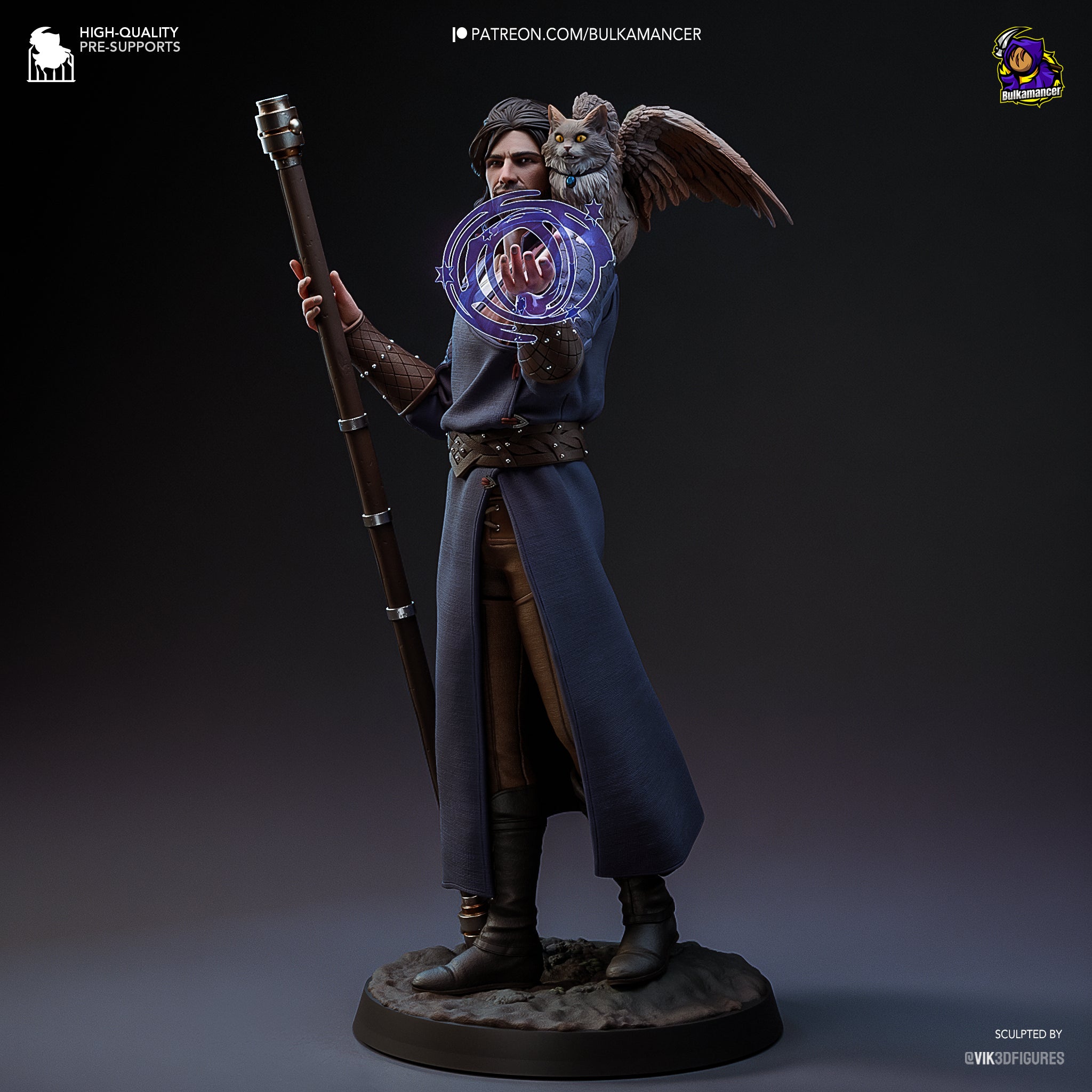 Gale - Baldur's Gate 3 | Maximum Detailed 12K 3D printed figure