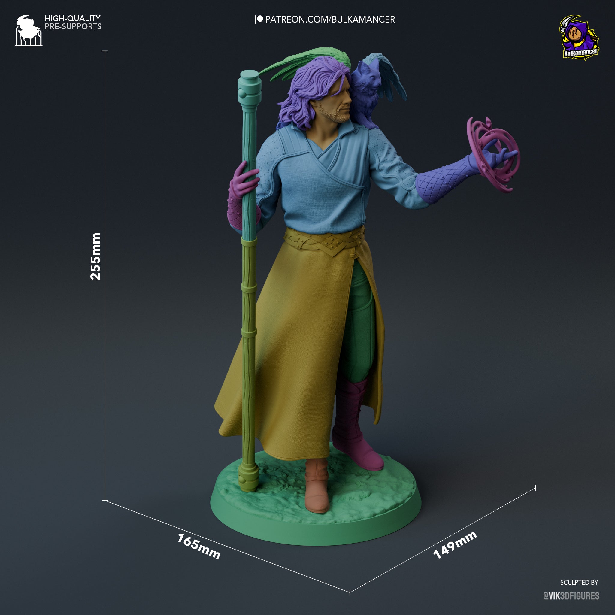 Gale - Baldur's Gate 3 | Maximum Detailed 12K 3D printed figure