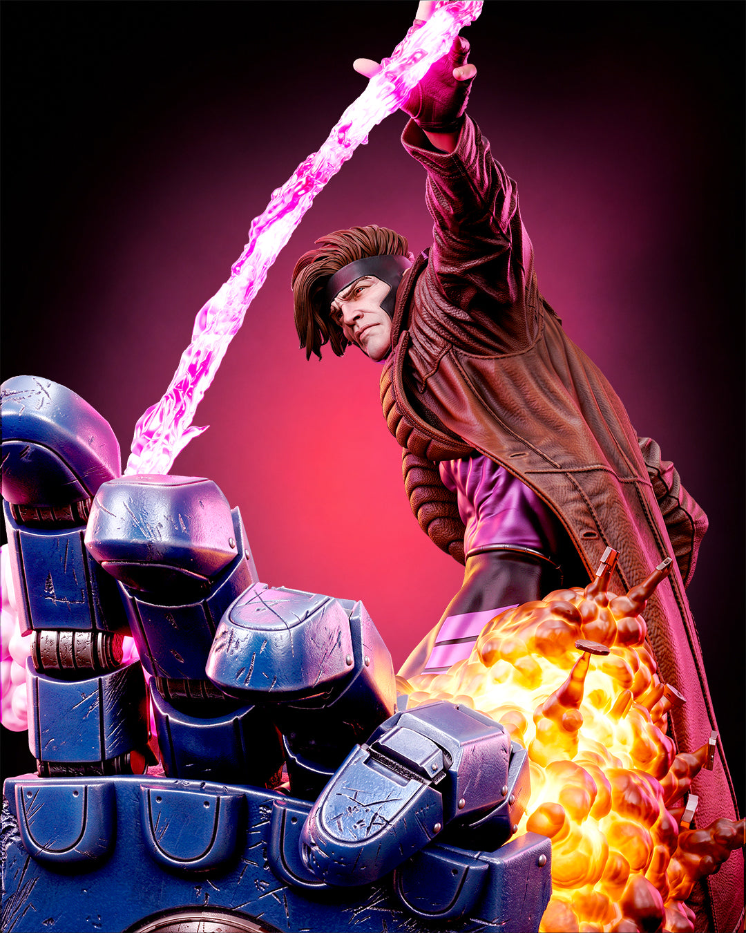 Card Master Gambit Statue