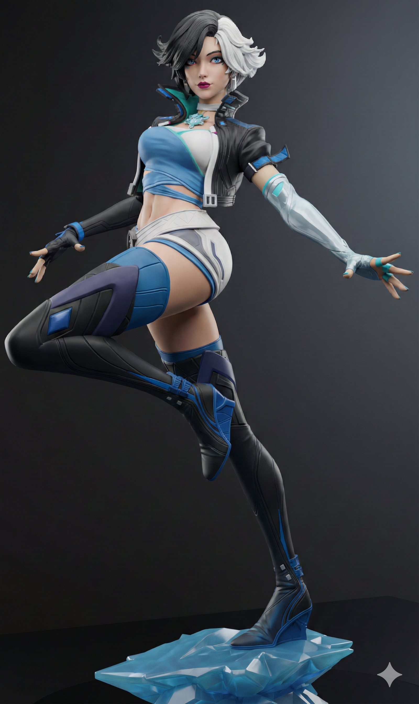 The Ice Idol | Maximum Detailed 12K 3D printed figure