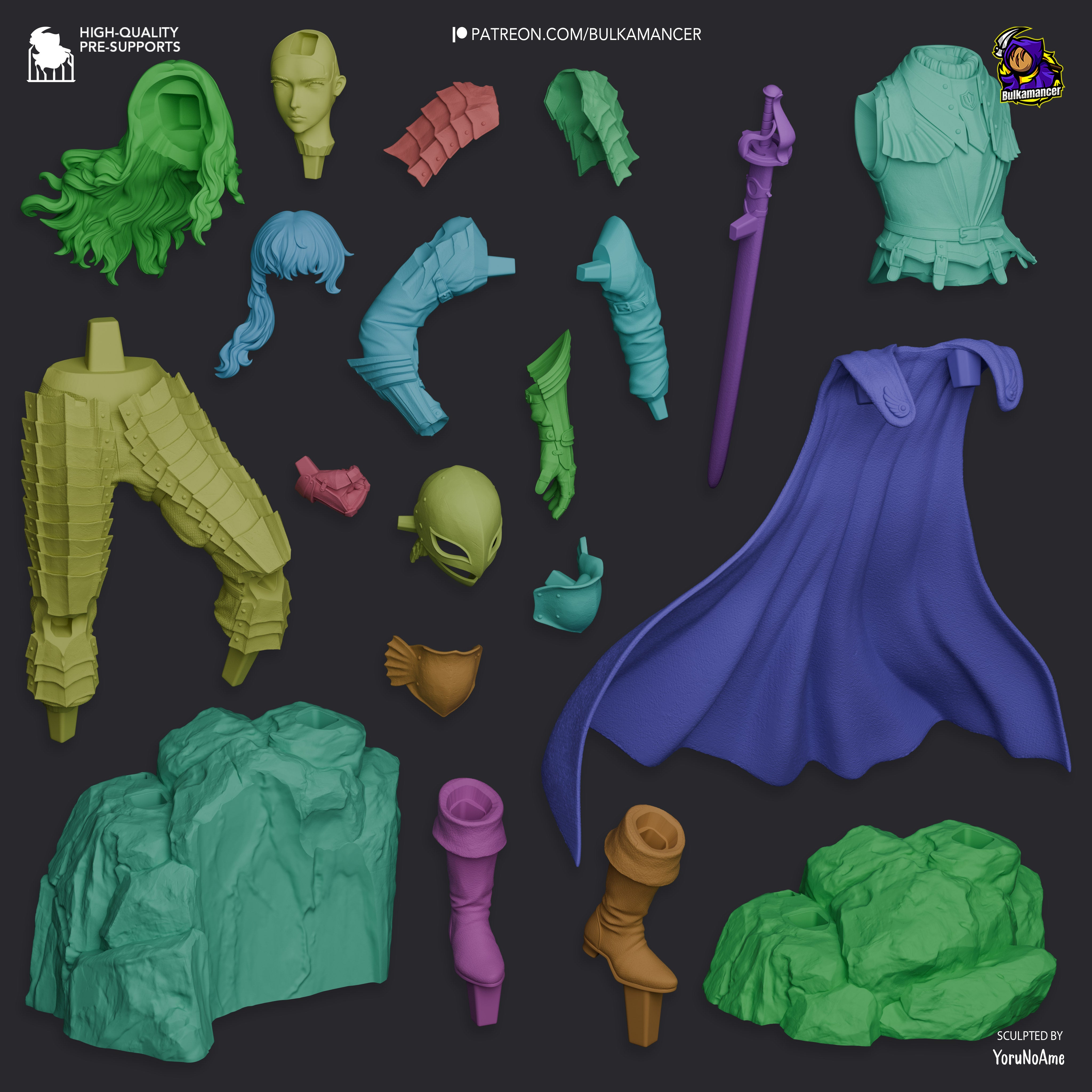 The Hawk of Light | Maximum Detailed 12K 3D printed figure