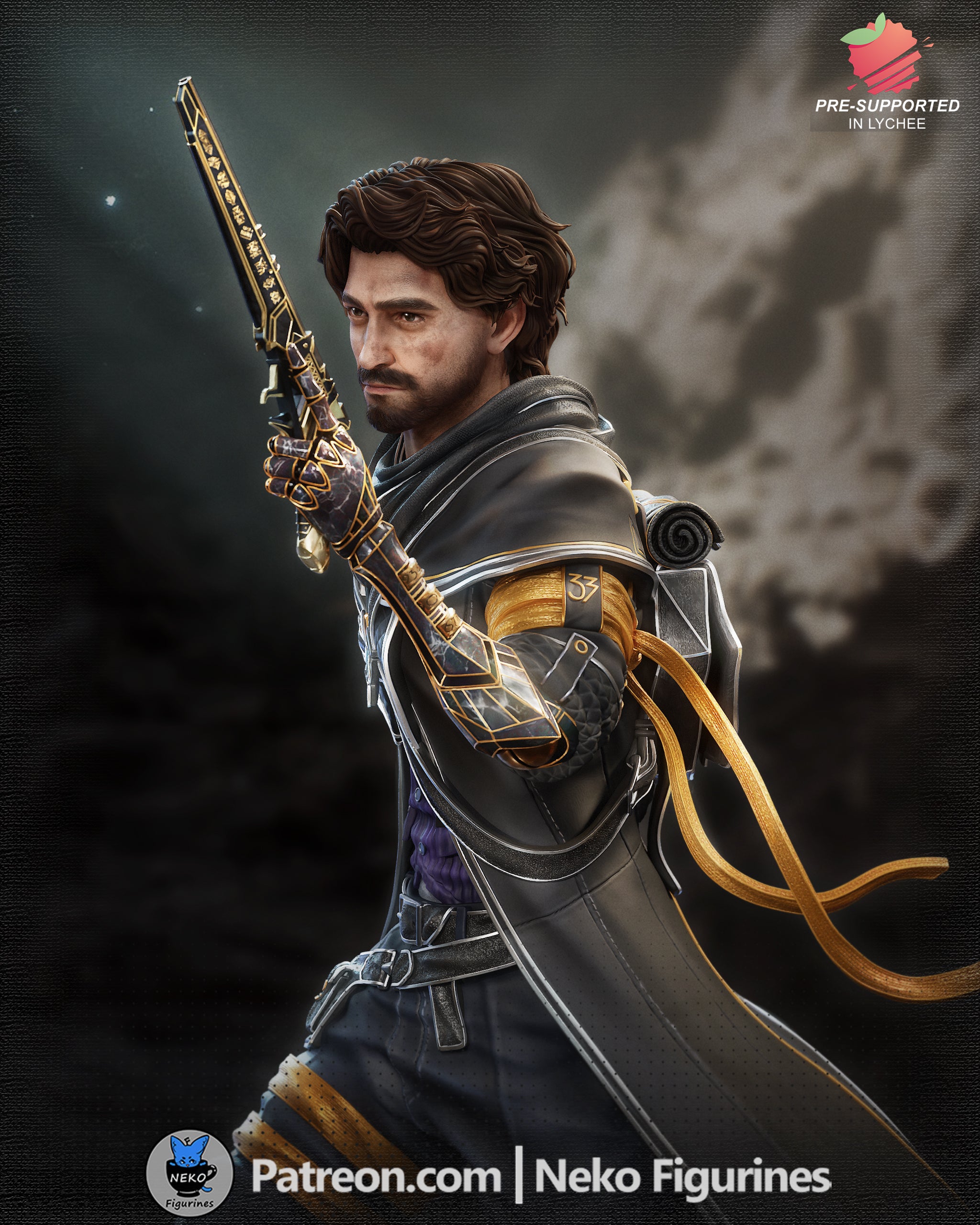 The Commander | Maximum Detailed 12K 3D printed figure