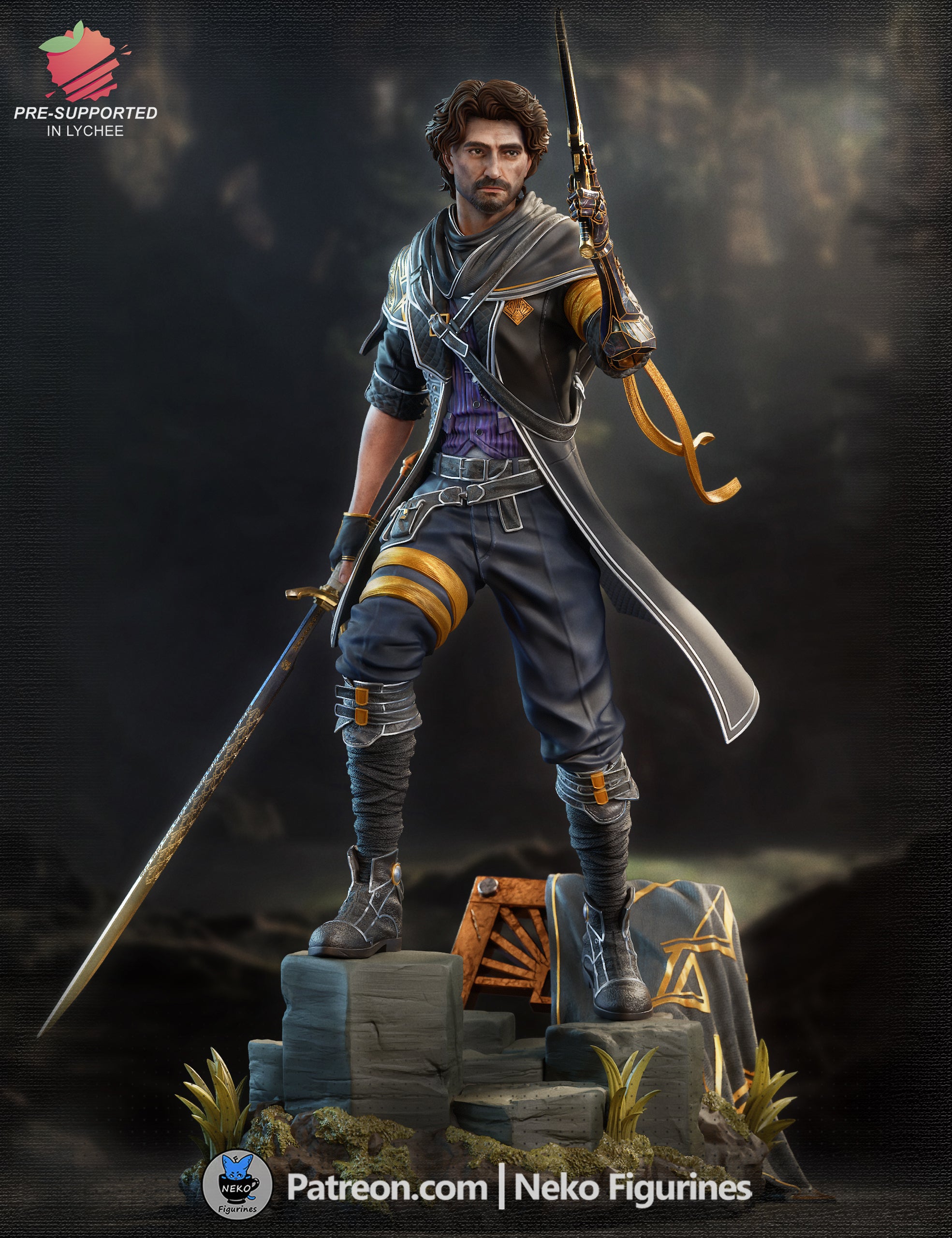 The Commander | Maximum Detailed 12K 3D printed figure