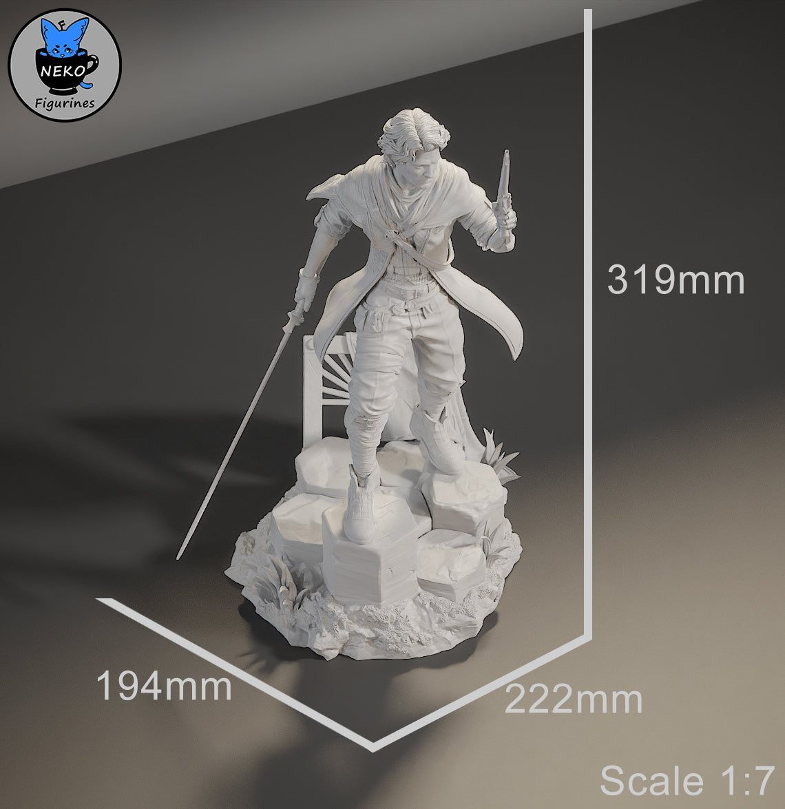 The Commander | Maximum Detailed 12K 3D printed figure