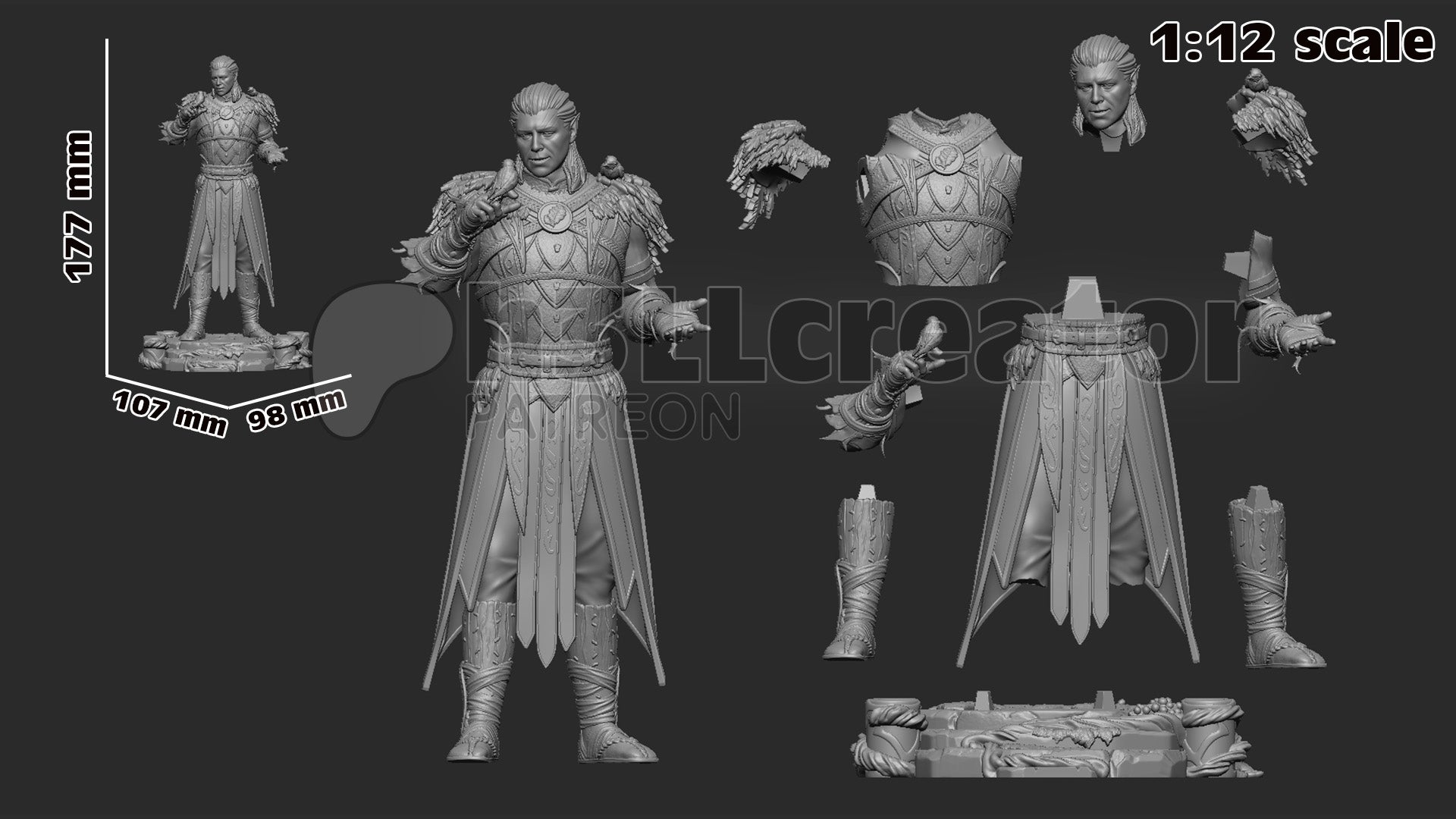 Halsin - Baldur's Gate 3 | Maximum Detailed 12K 3D printed figure