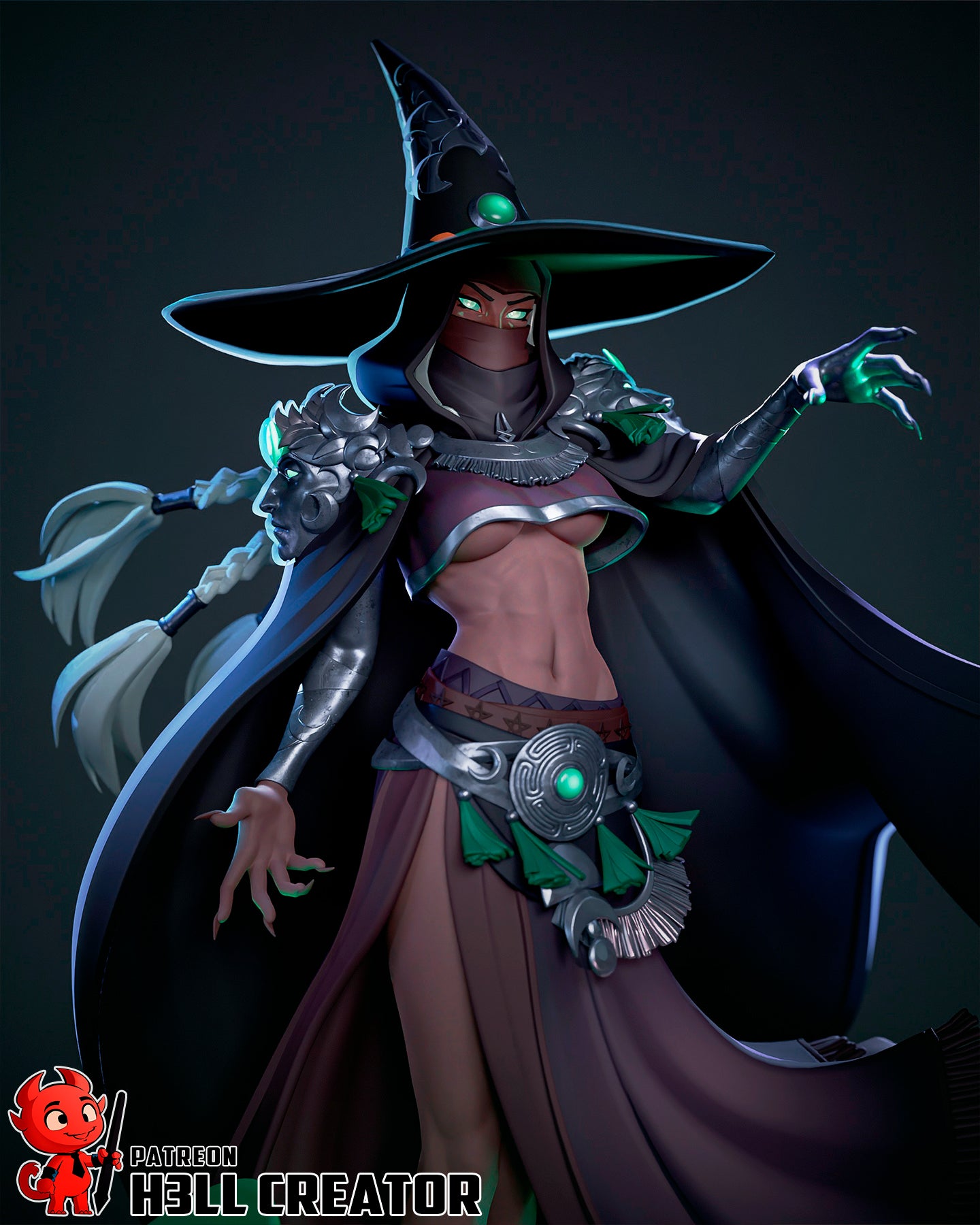 Goddess of Witchcraft | Maximum Detailed 12K 3D printed figure