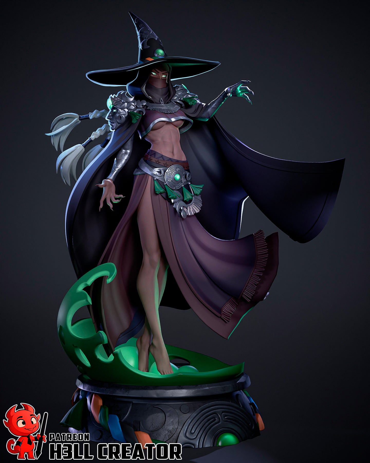 Goddess of Witchcraft | Maximum Detailed 12K 3D printed figure