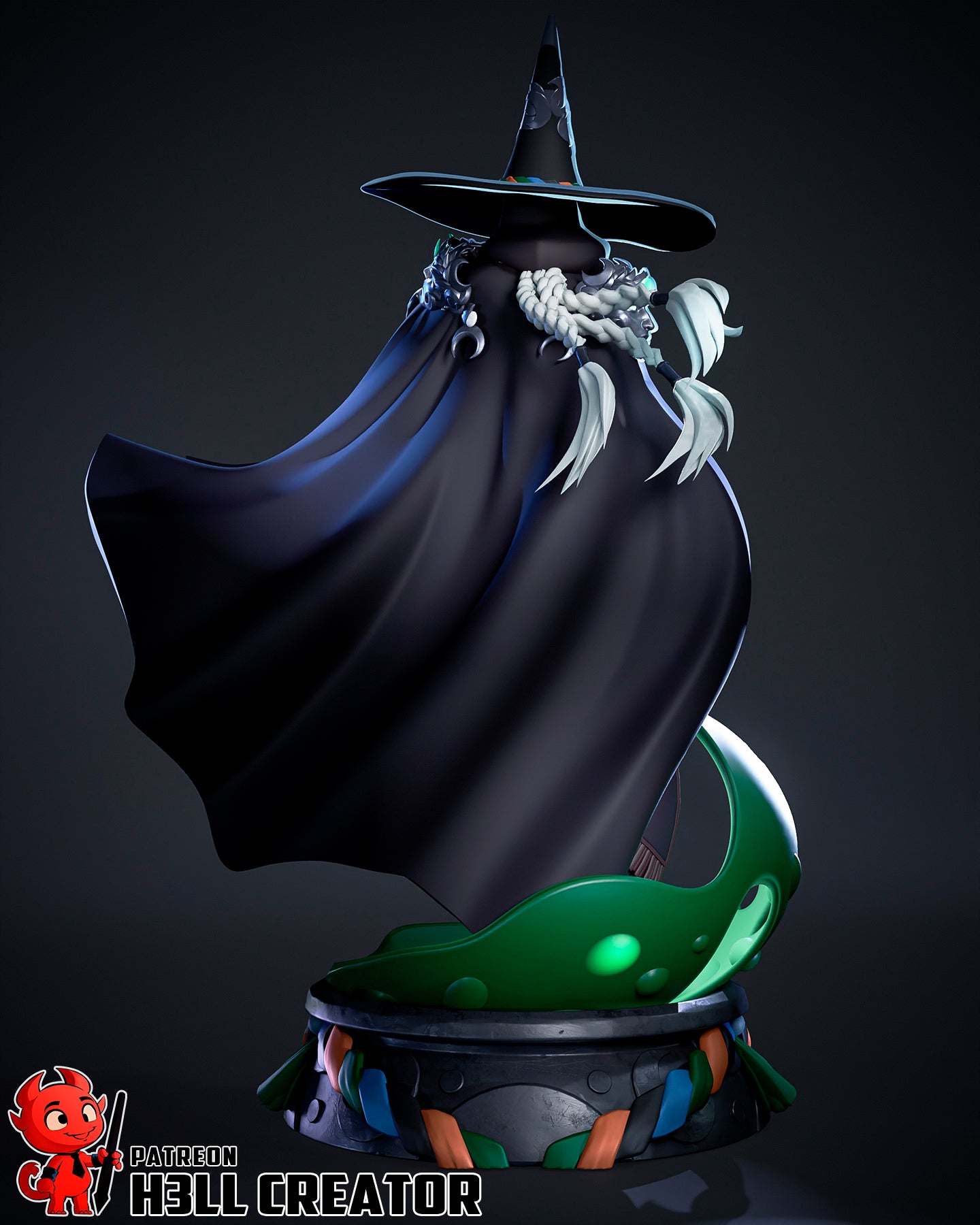 Goddess of Witchcraft | Maximum Detailed 12K 3D printed figure