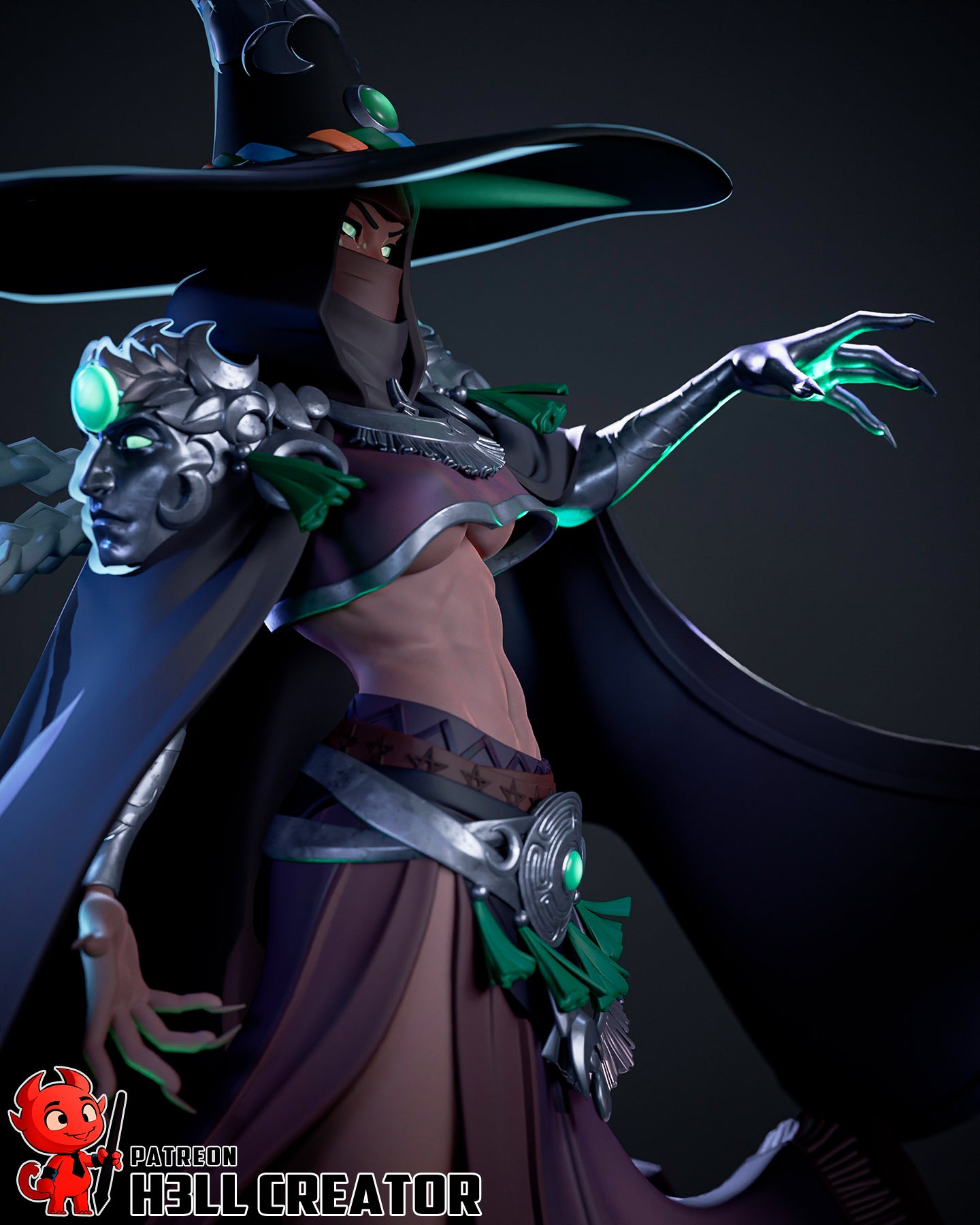 Goddess of Witchcraft | Maximum Detailed 12K 3D printed figure