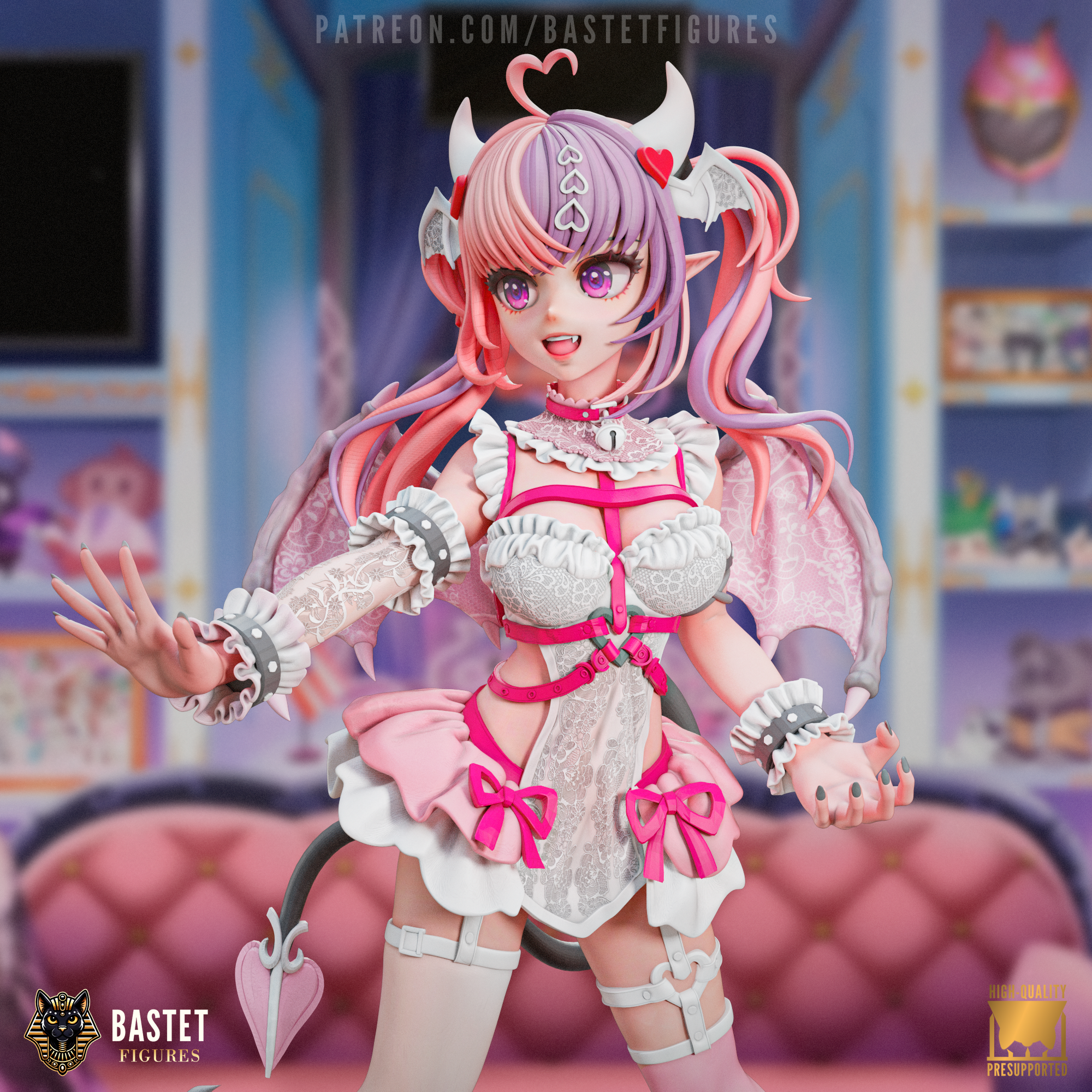 The Chaos Queen | Maximum Detailed 12K 3D printed figure