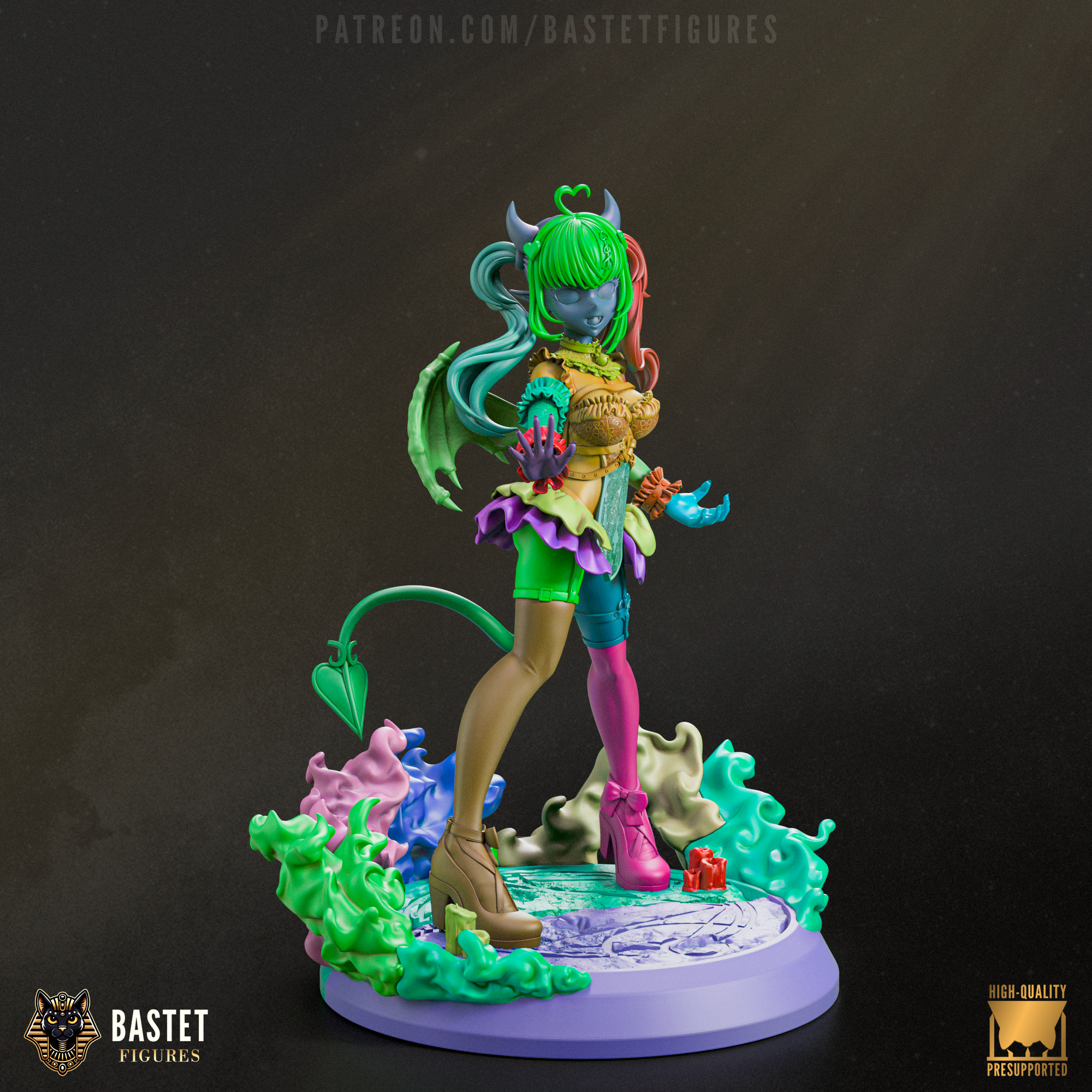 The Chaos Queen | Maximum Detailed 12K 3D printed figure