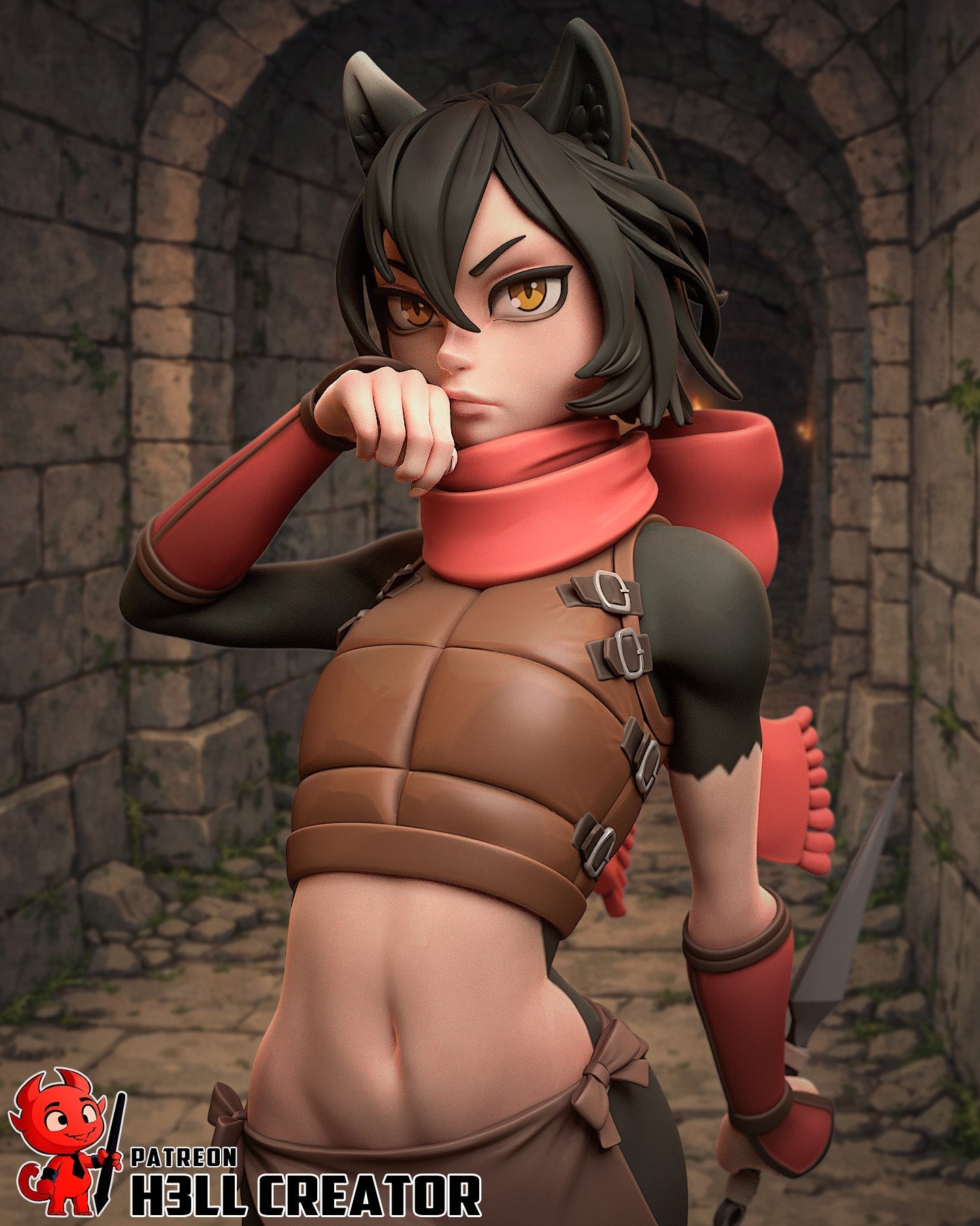 The Feral Blade Statue