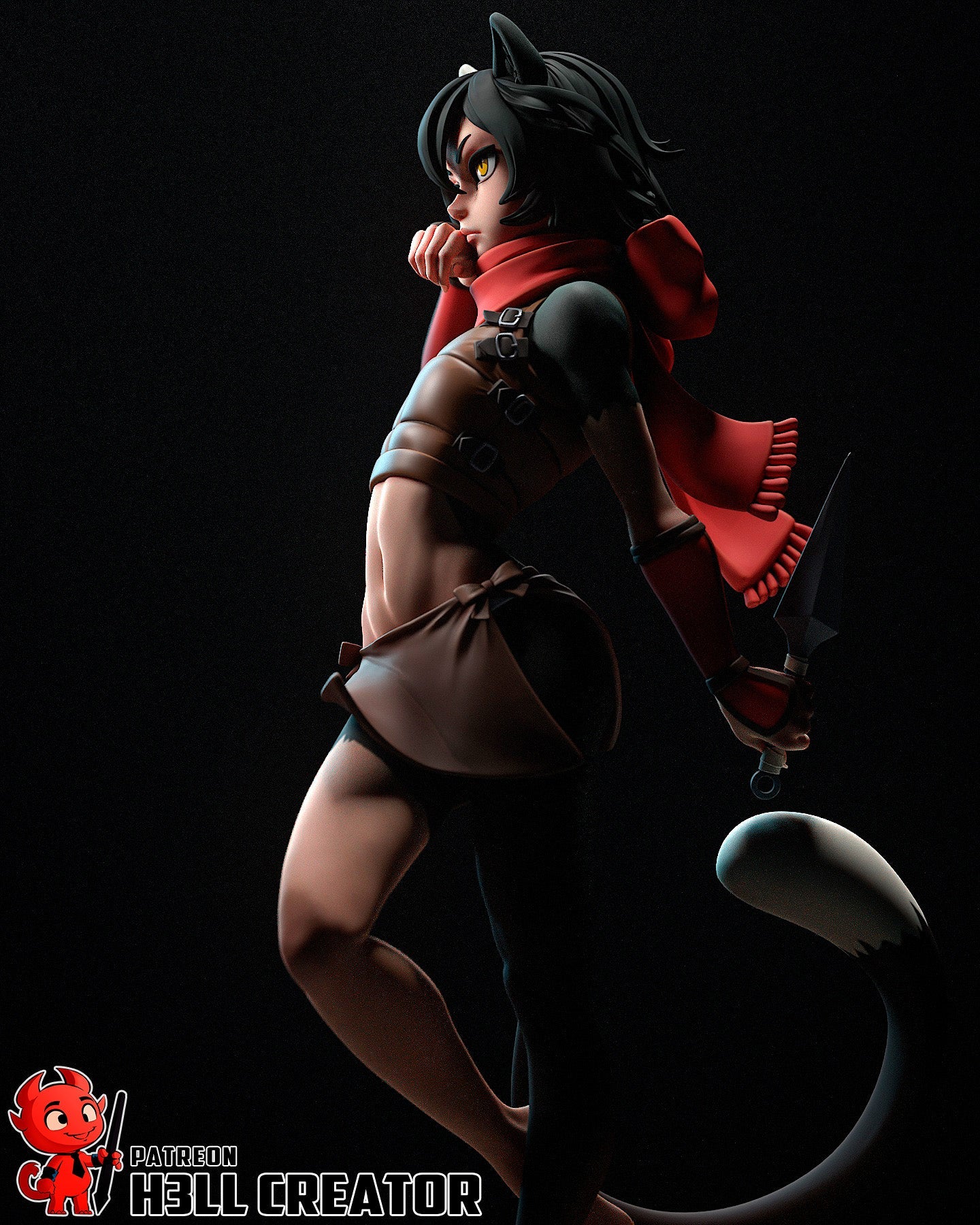 The Feral Blade Statue
