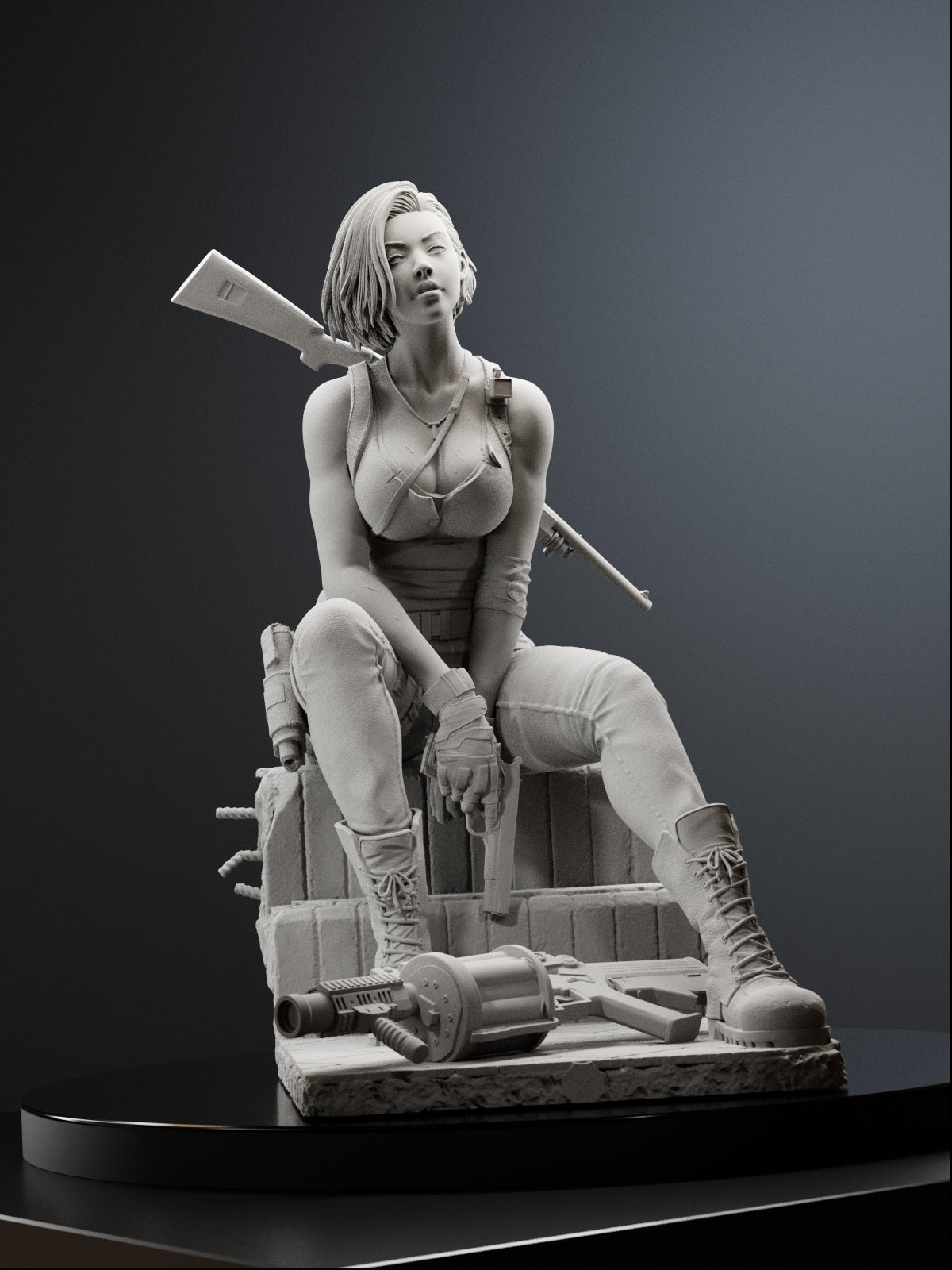 The Relentless Operative | Maximum Detailed 12K 3D printed figure