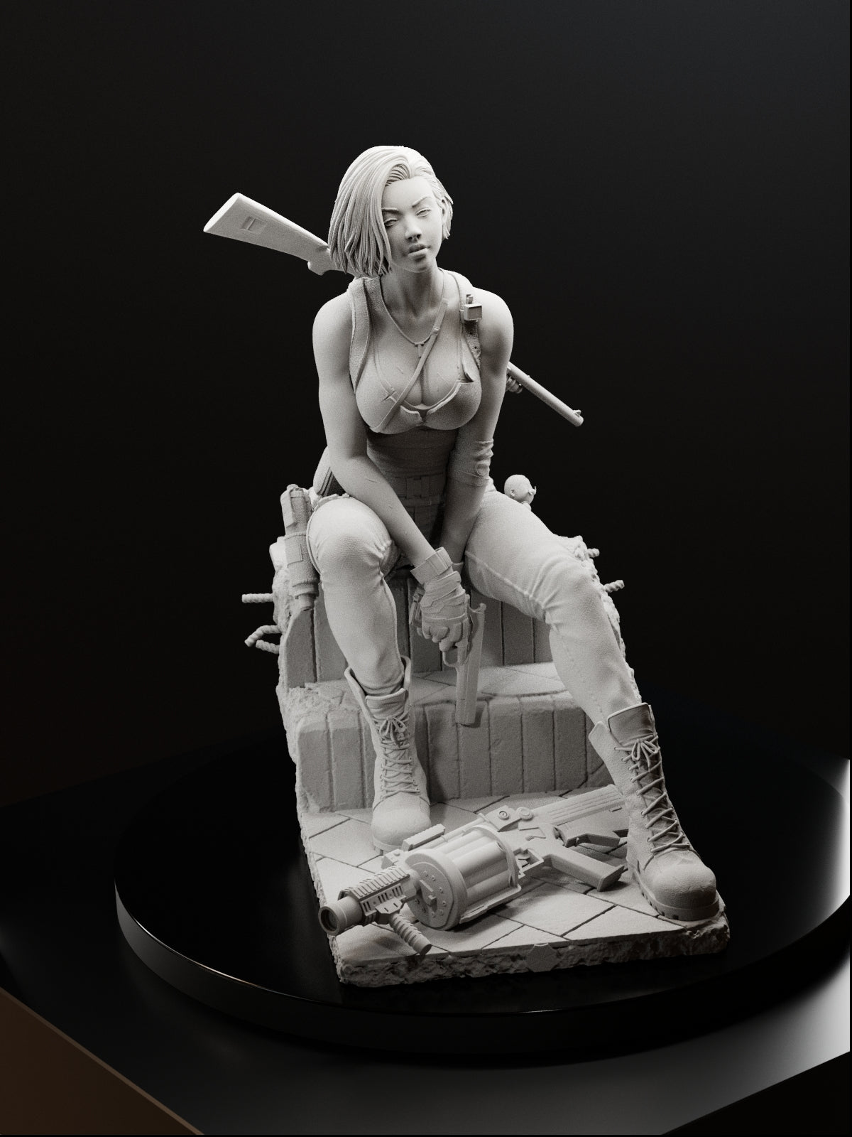 The Relentless Operative | Maximum Detailed 12K 3D printed figure