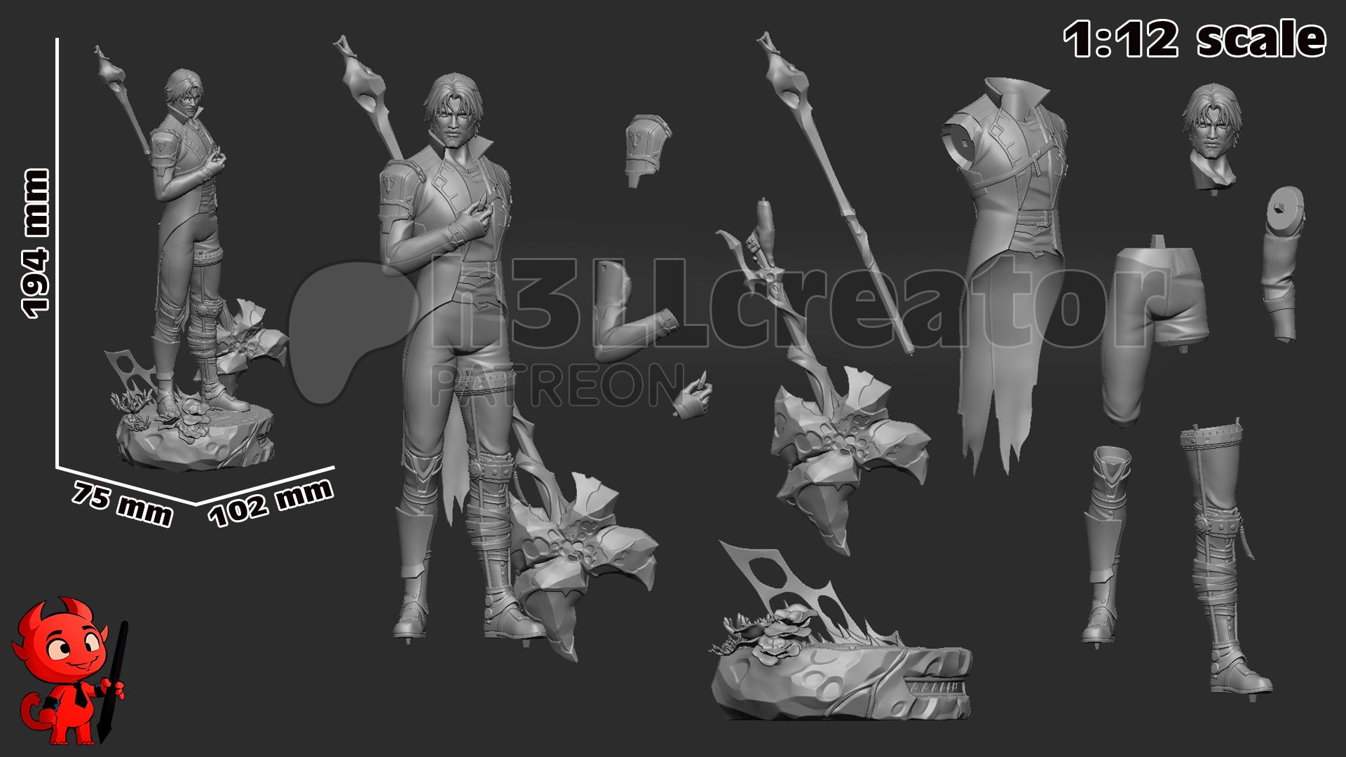 The Man of Progress | Maximum Detailed 12K 3D printed figure