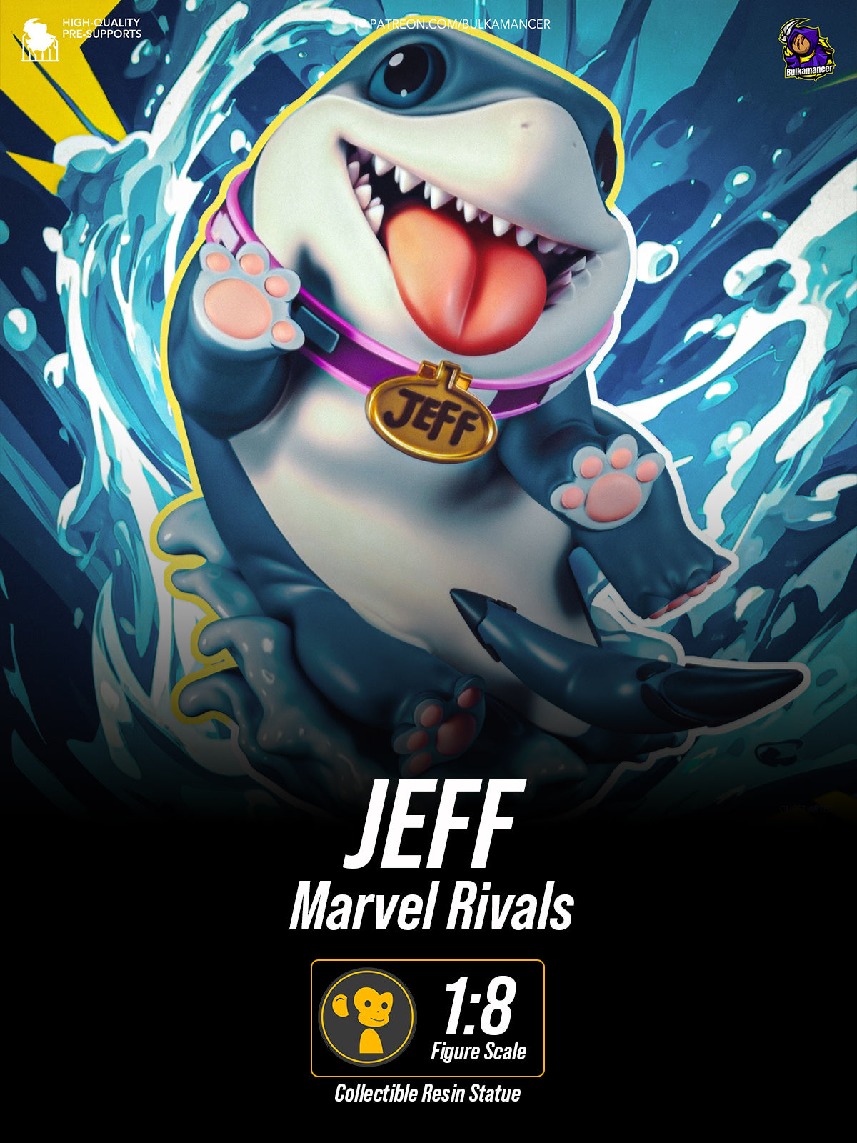 The Land Shark | Maximum Detailed 12K 3D printed figure