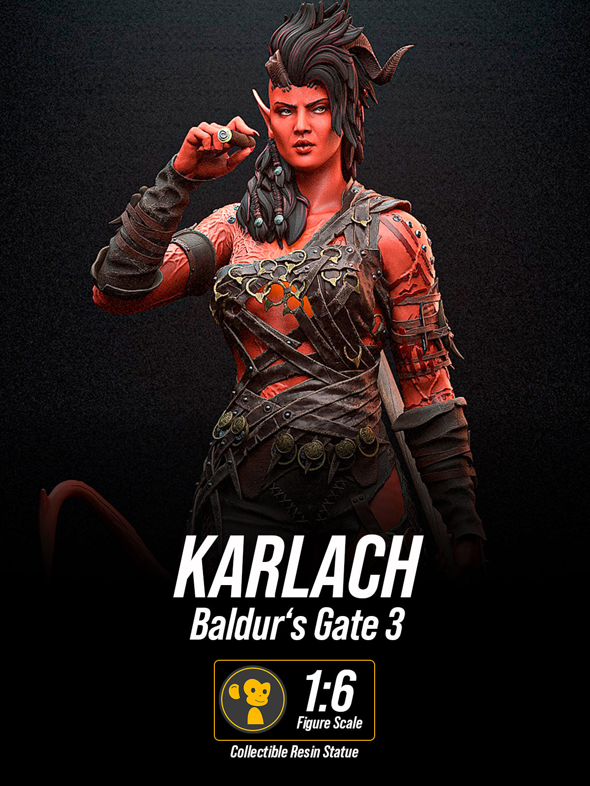 Karlach, the Devil | Maximum Detailed 12K 3D printed figure