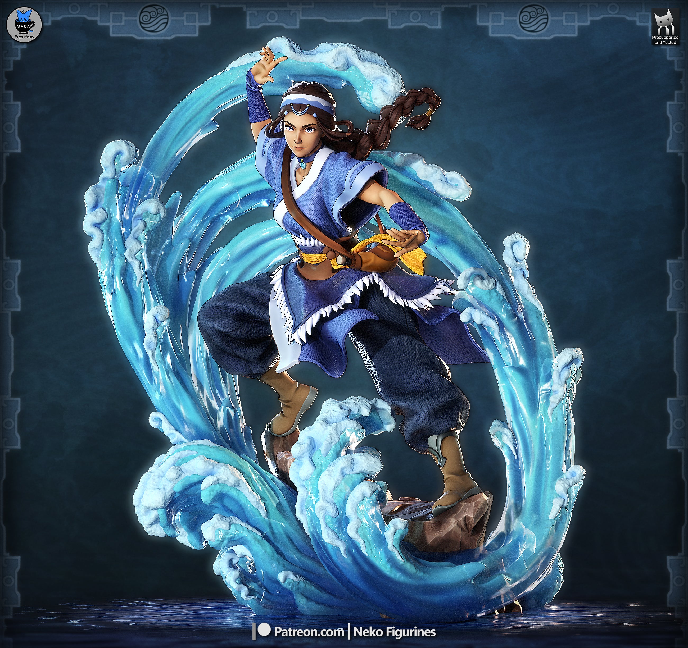 Master Waterbender Katara Statue