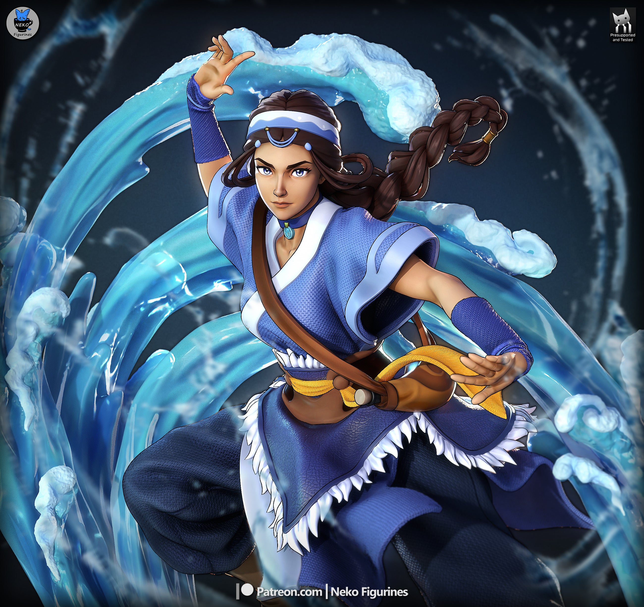 Master Waterbender Katara Statue