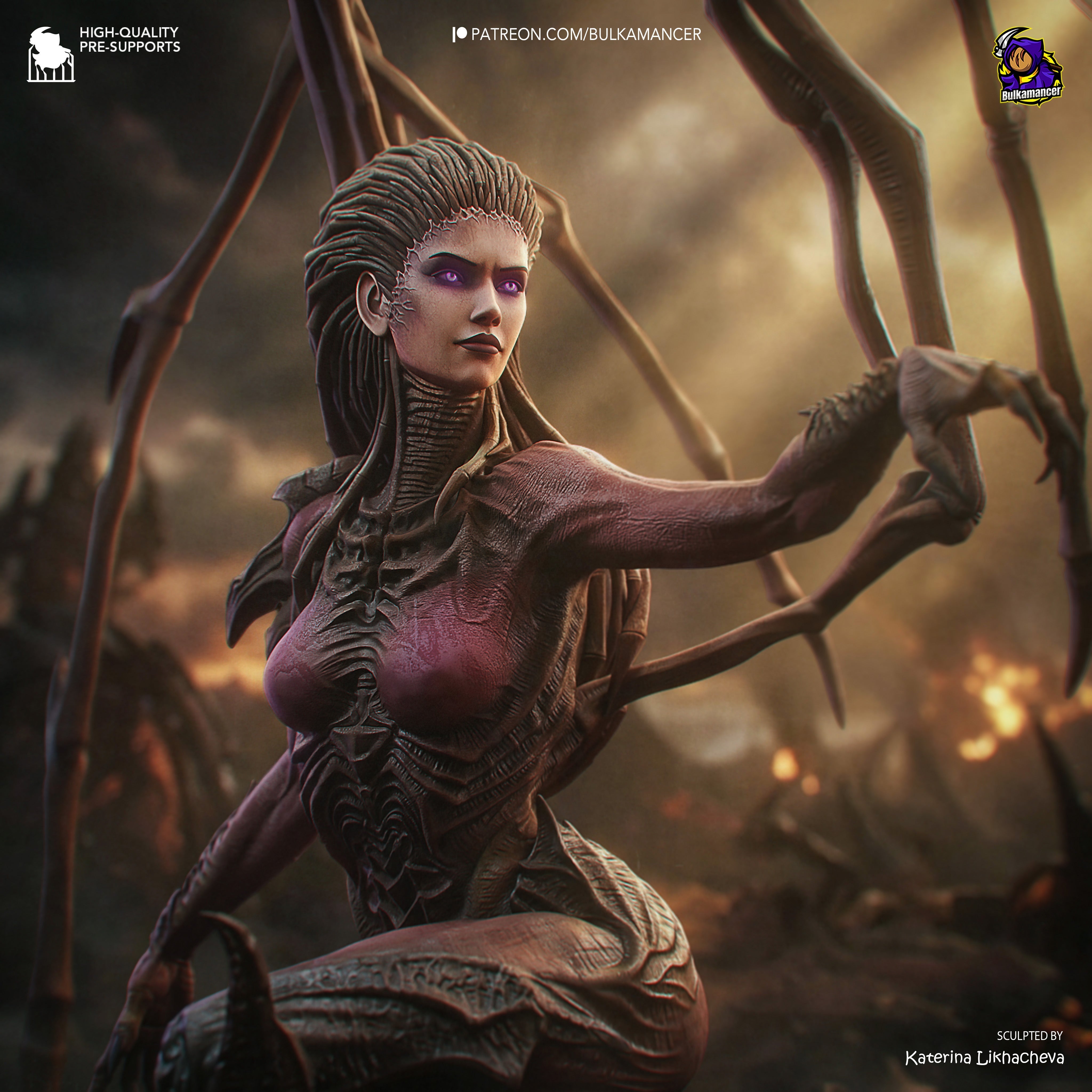 Queen of Blades Statue