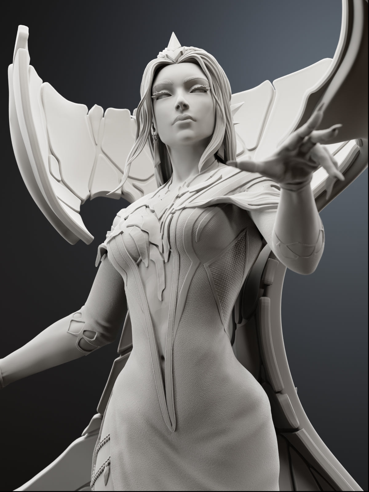 The Black Rose | Maximum Detailed 12K 3D printed figure