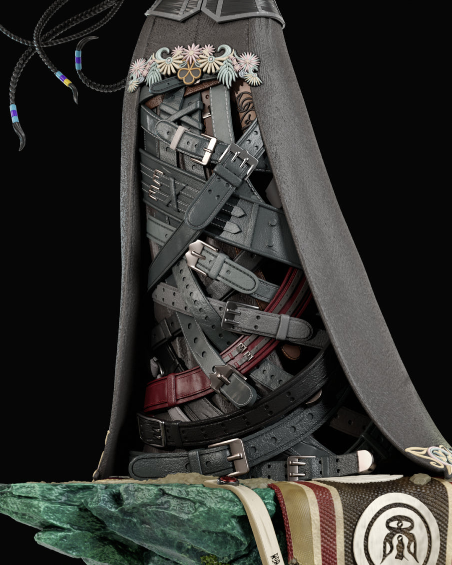Black Mage of Besaid Statue