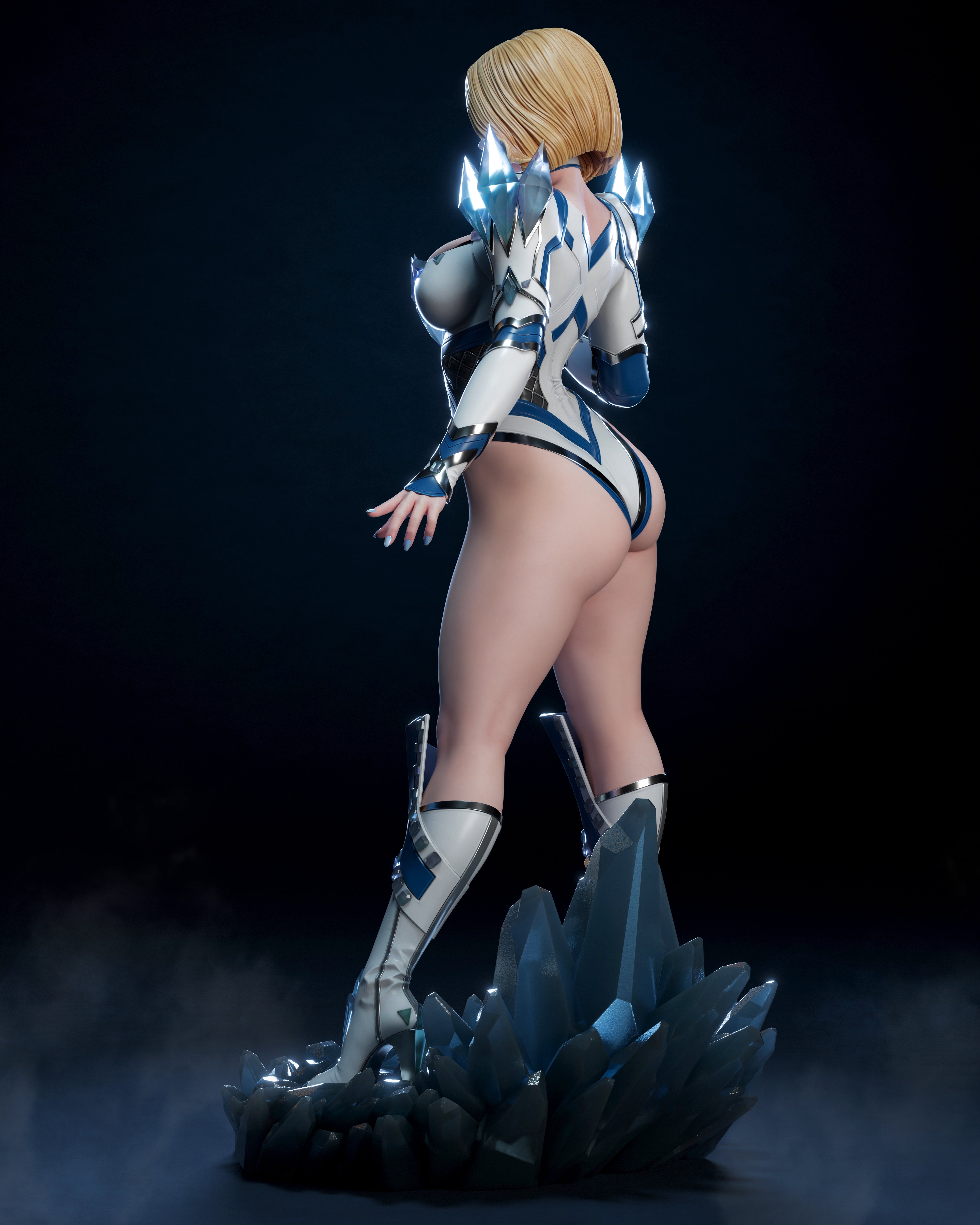 The White Queen | Maximum Detailed 12K 3D printed figure
