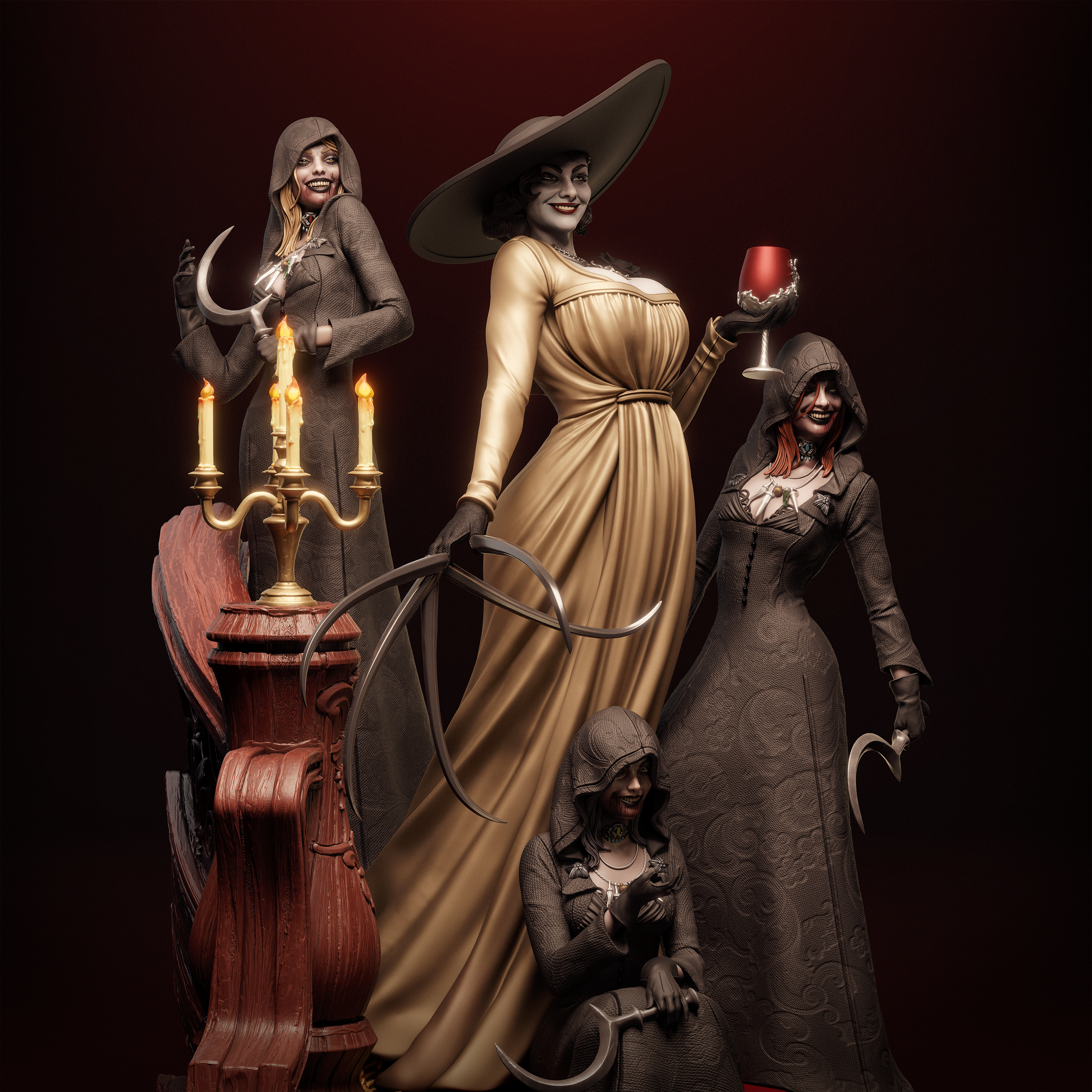 The Blood Matriarch | Maximum Detailed 12K 3D printed figure
