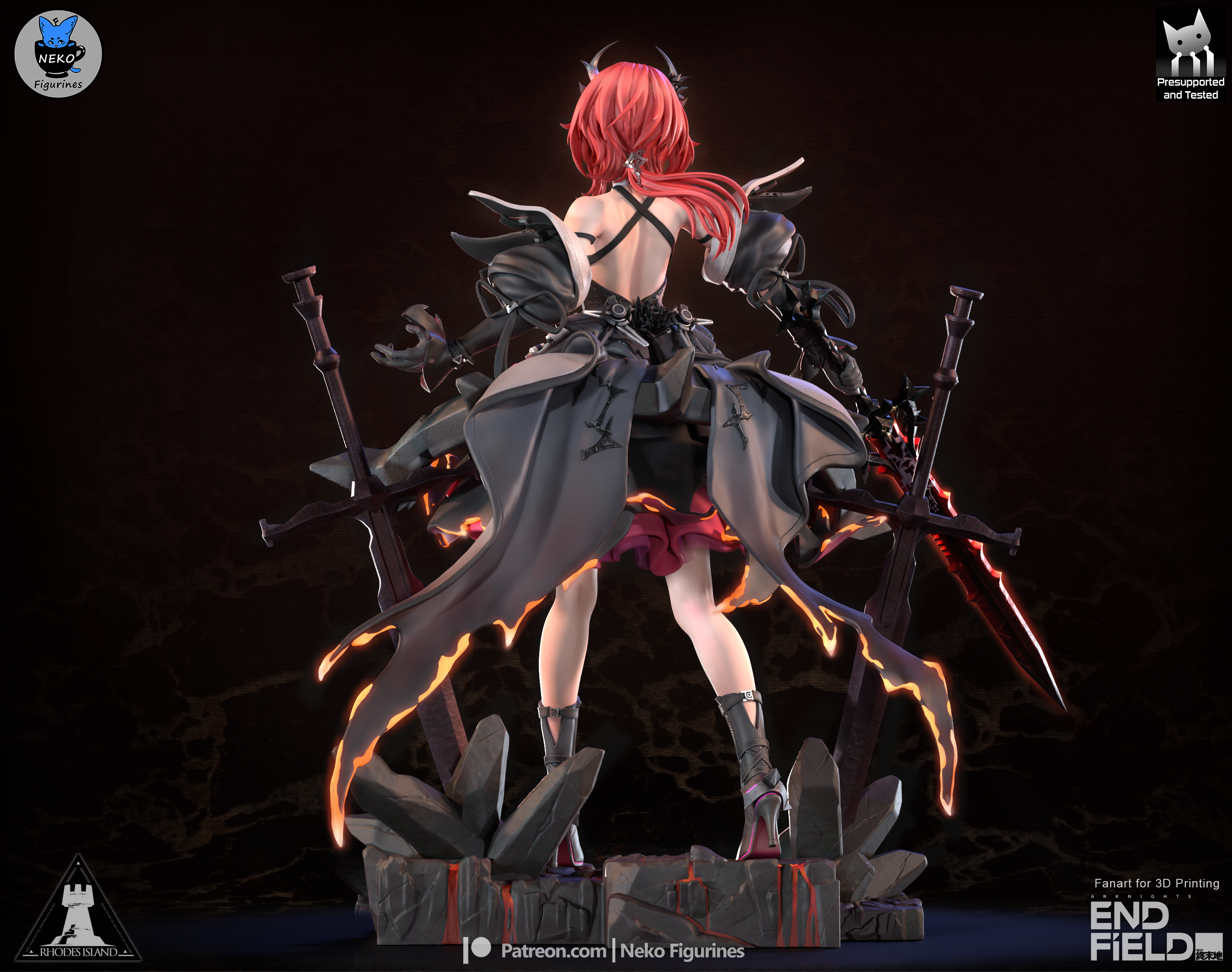 Emberblade Vanguard Statue