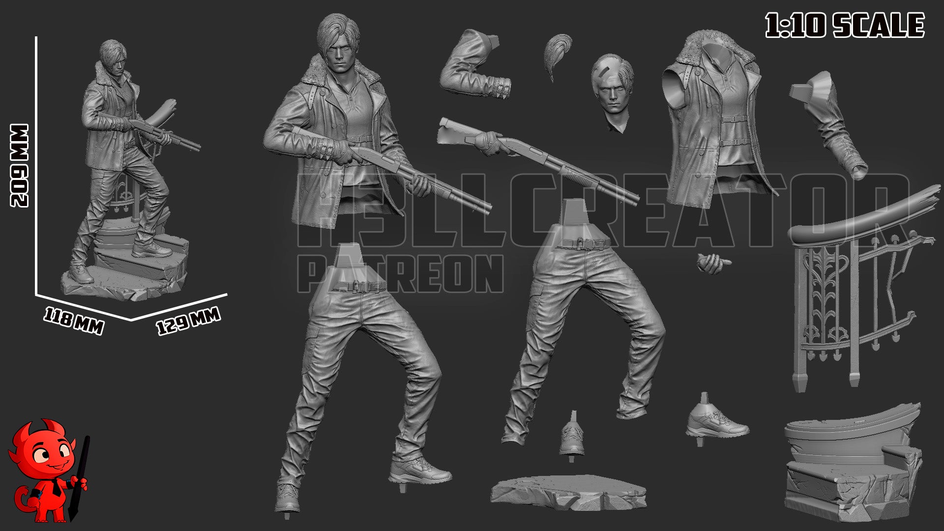 The Kennedy | Maximum Detailed 12K 3D printed figure