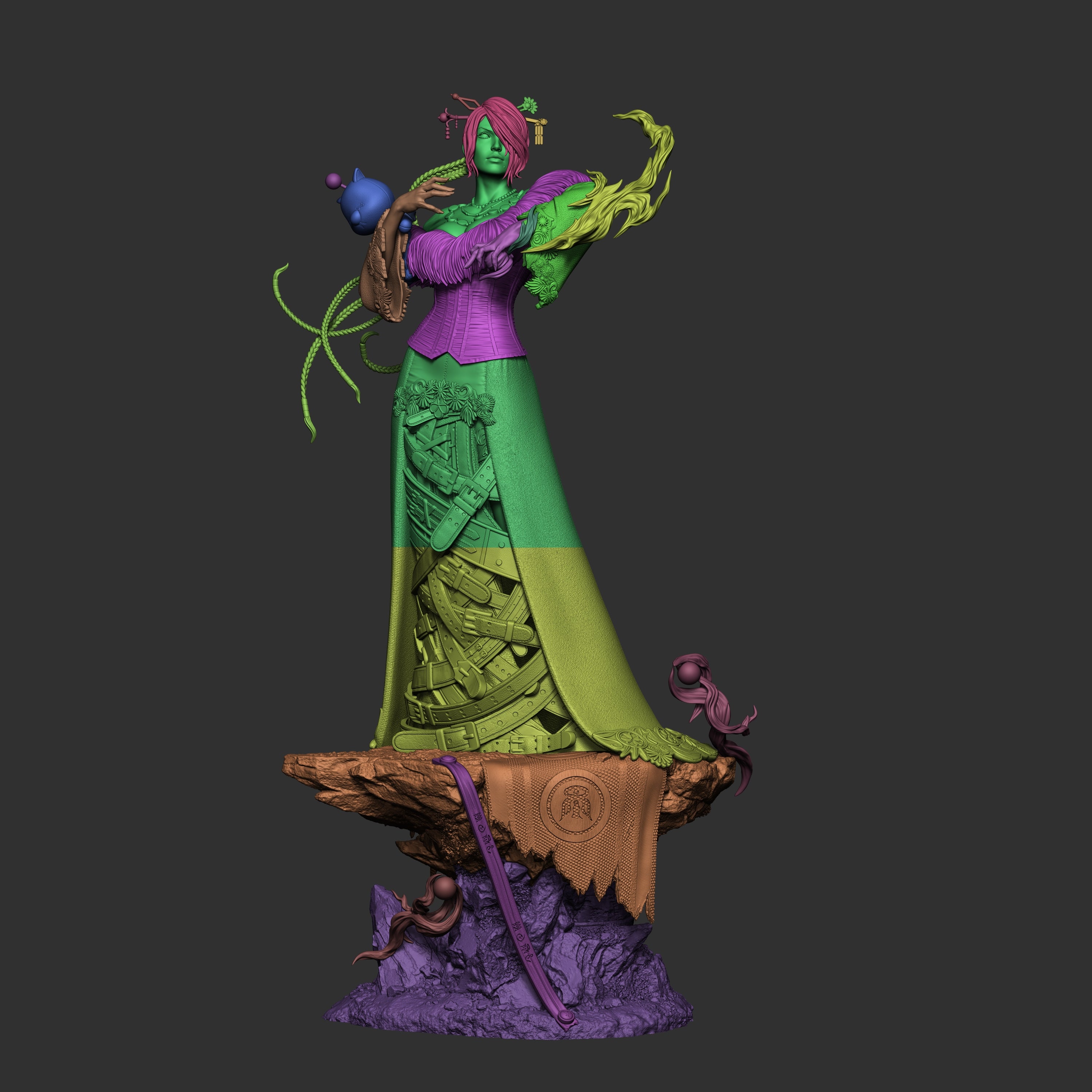 Black Mage of Besaid Statue