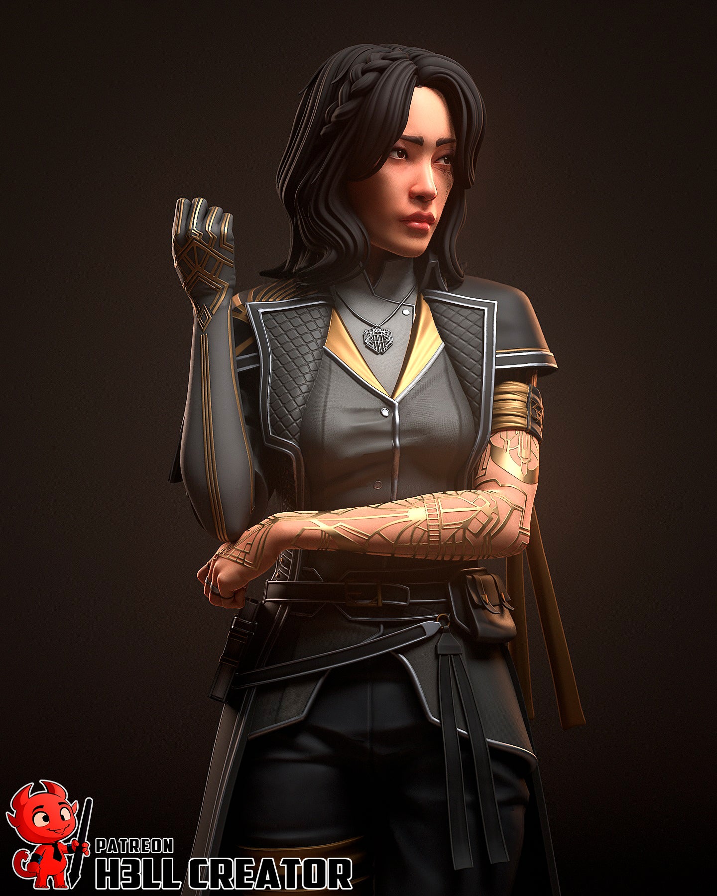 The Unwritten Voice | Maximum Detailed 12K 3D printed figure