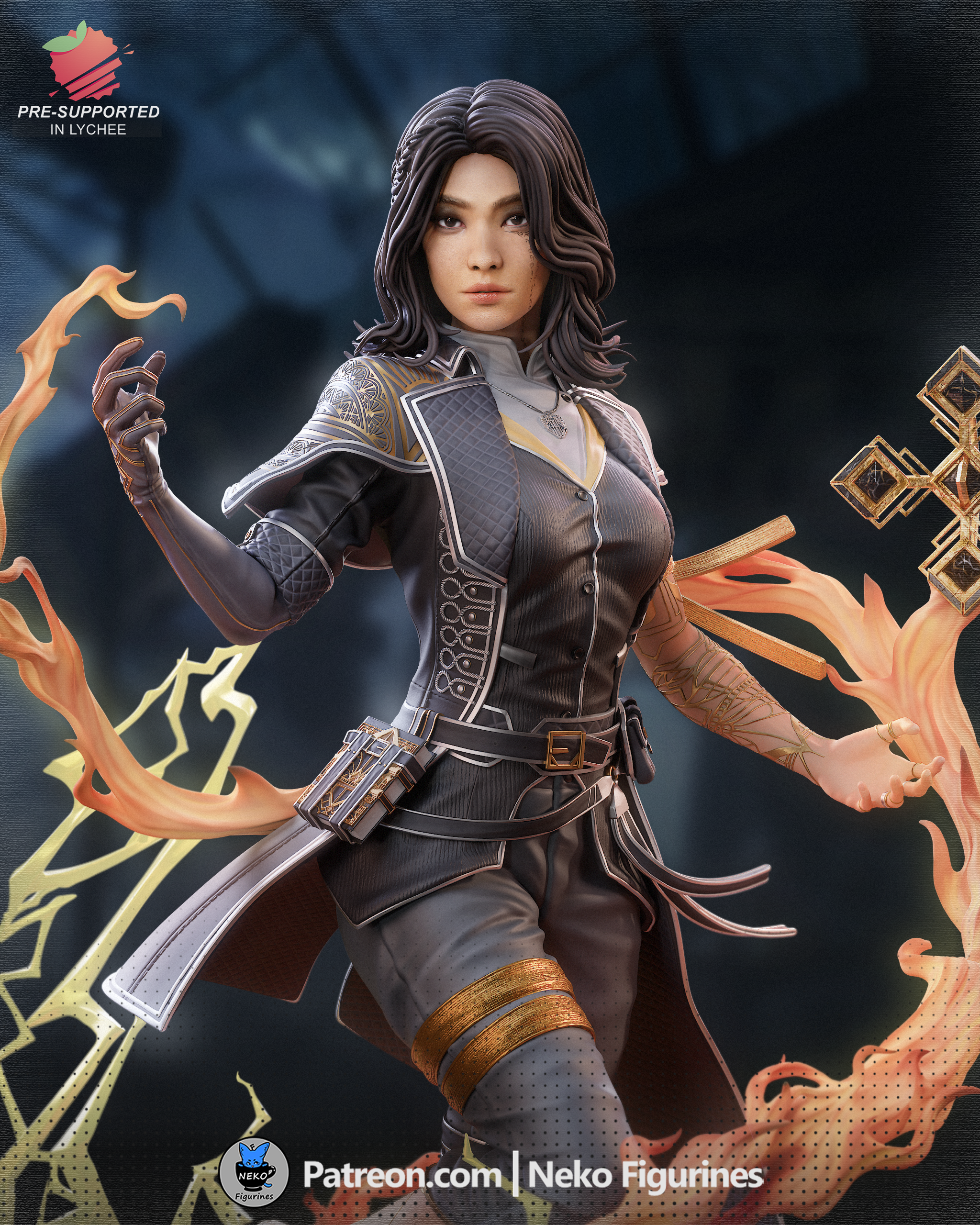 The Pale Flame | Maximum Detailed 12K 3D printed figure