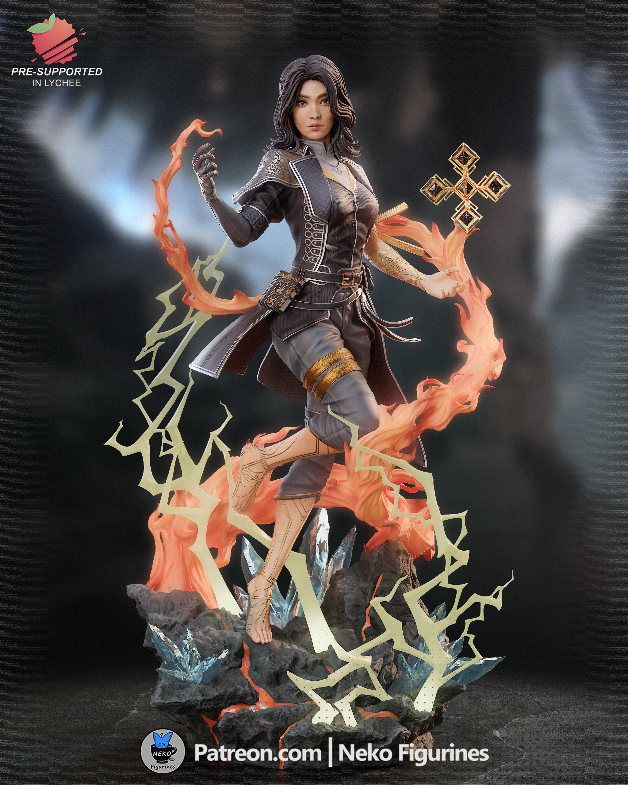 The Pale Flame | Maximum Detailed 12K 3D printed figure