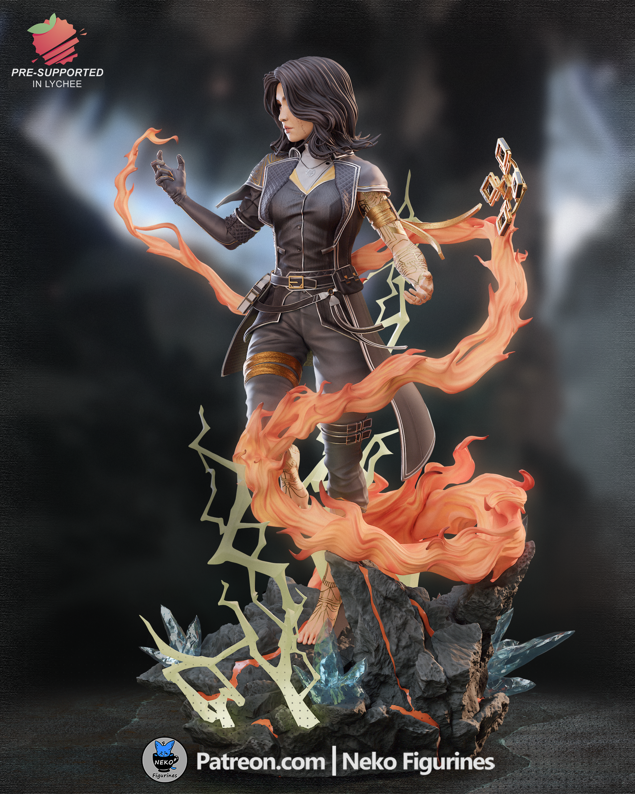 The Pale Flame | Maximum Detailed 12K 3D printed figure