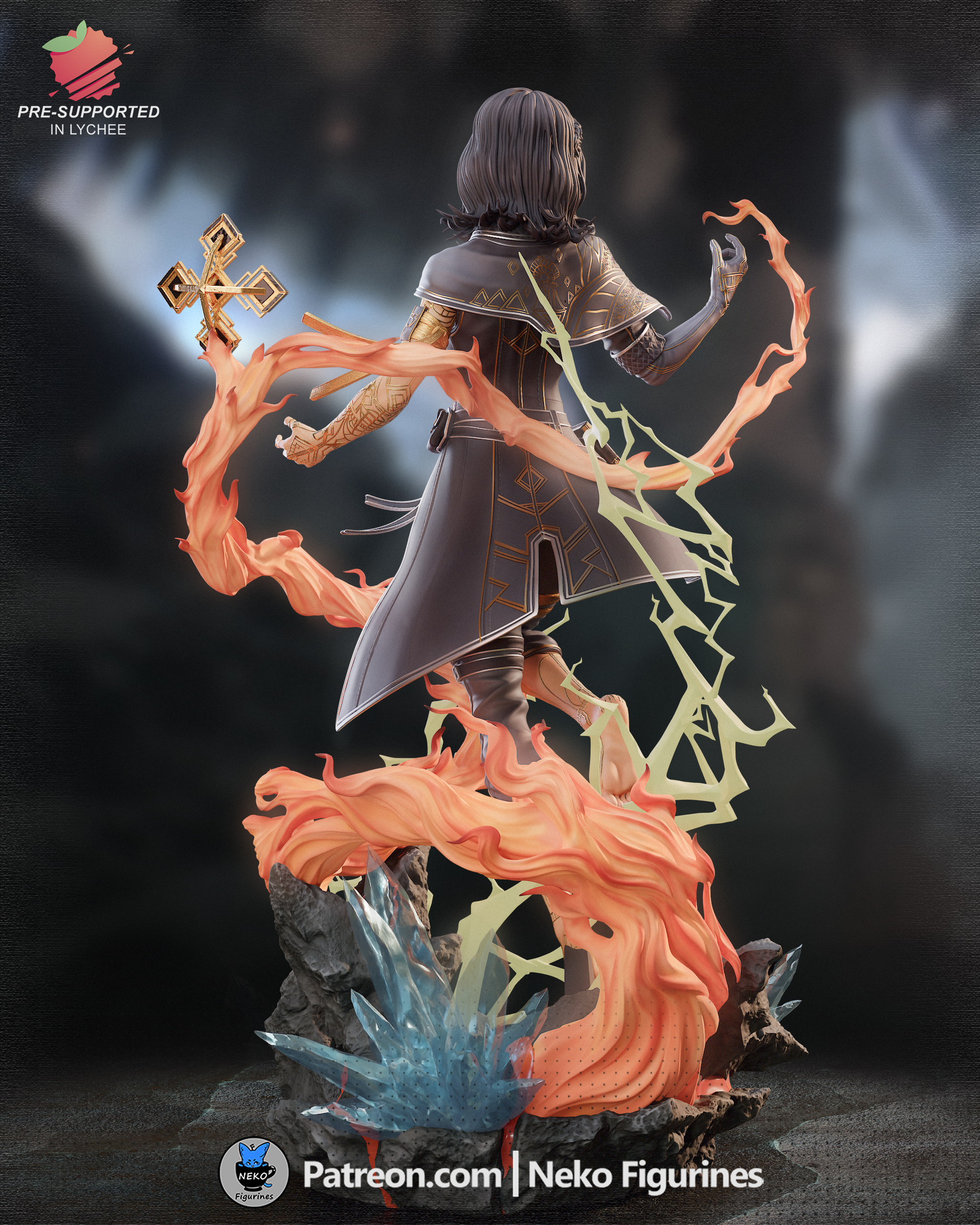 The Pale Flame | Maximum Detailed 12K 3D printed figure