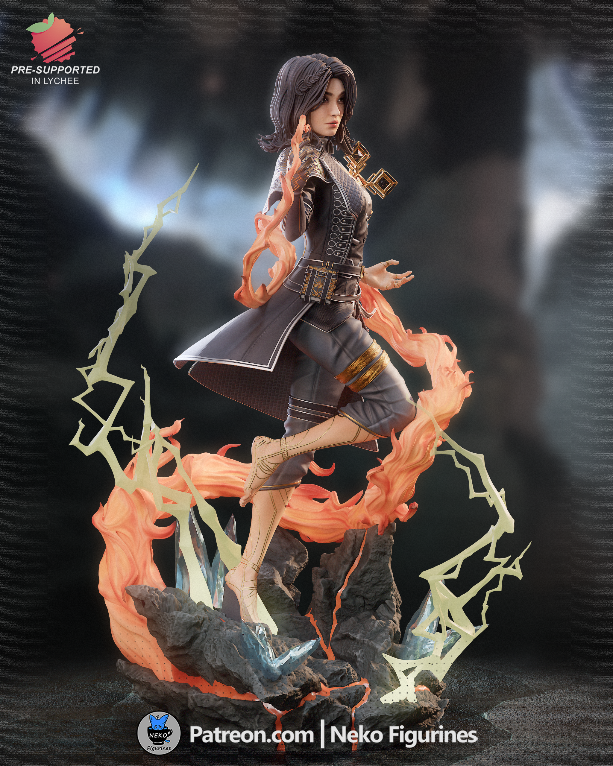 The Pale Flame | Maximum Detailed 12K 3D printed figure