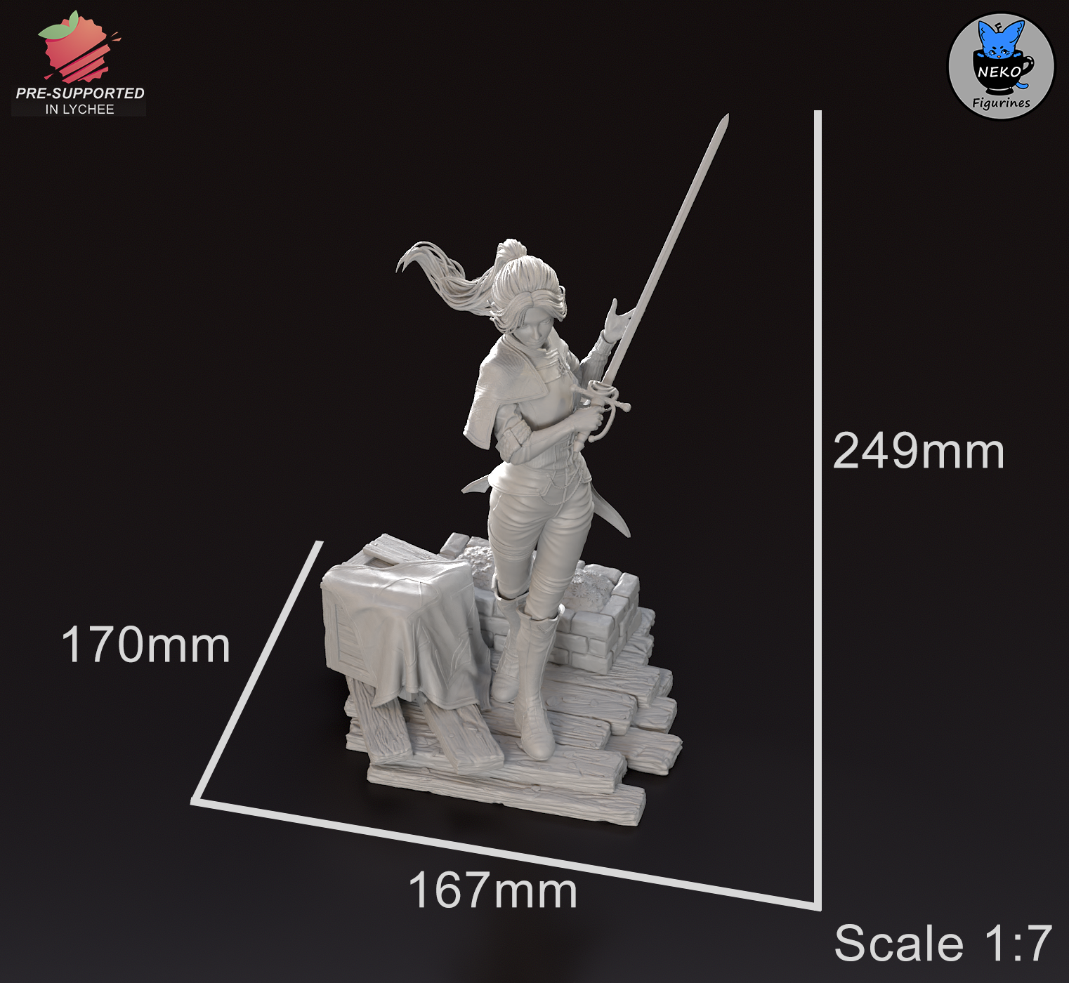 The Last Number | Maximum Detailed 12K 3D printed figure
