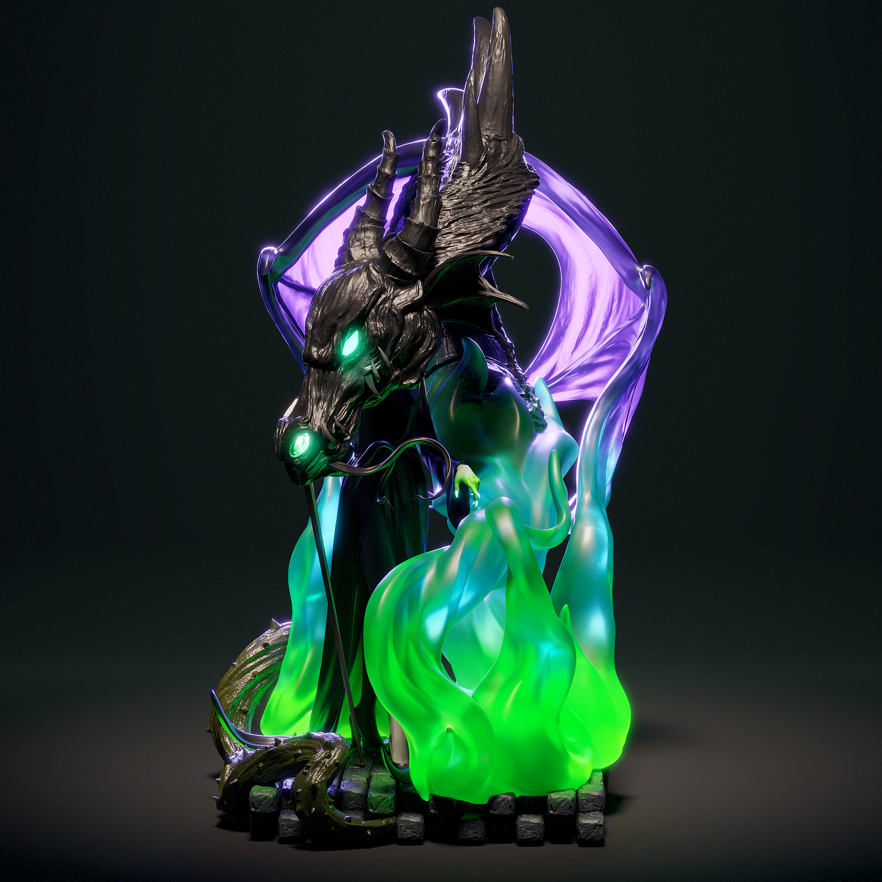 The Mistress of Evil | Maximum Detailed 12K 3D printed figure