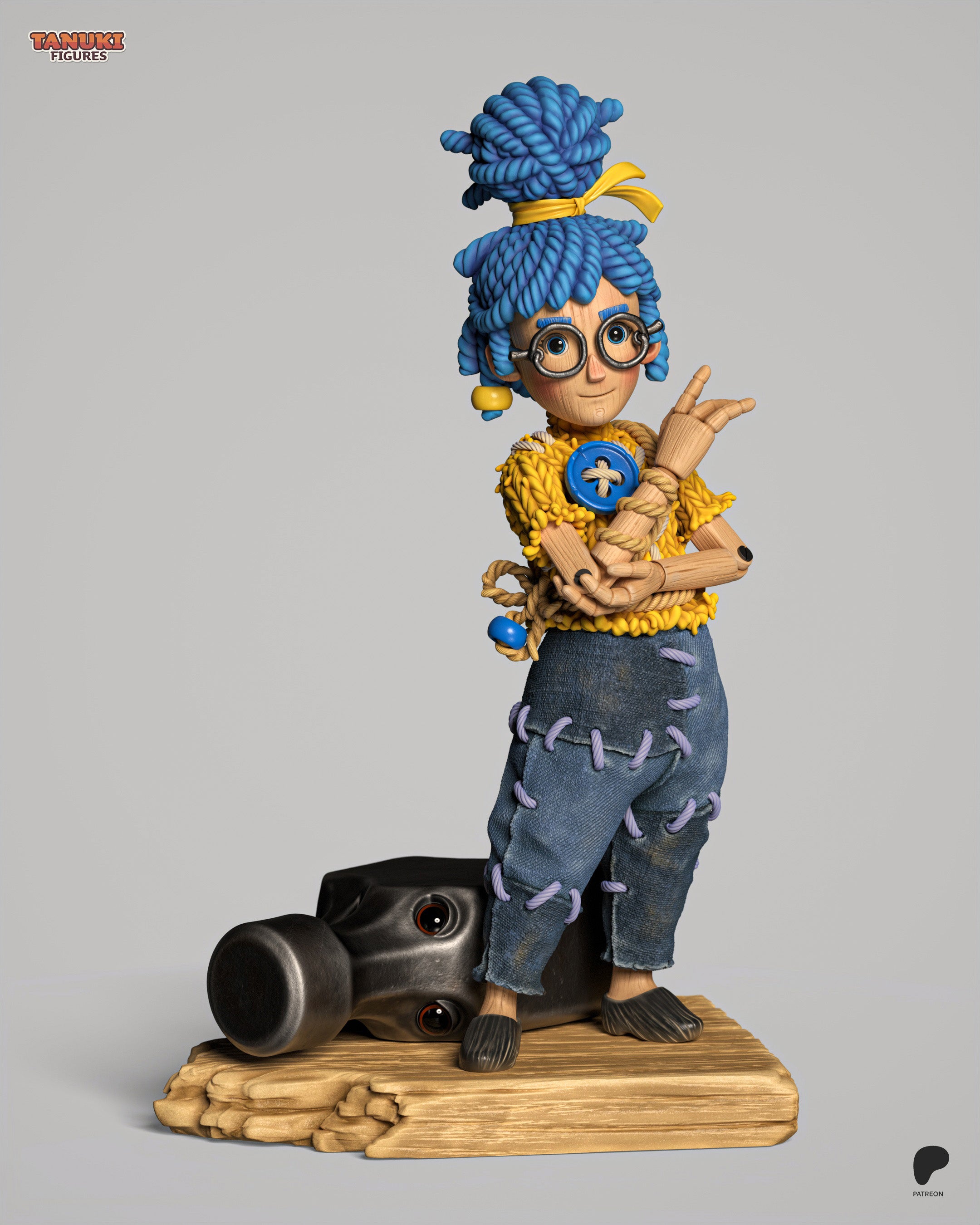 The Unwilling Doll Duo Statue