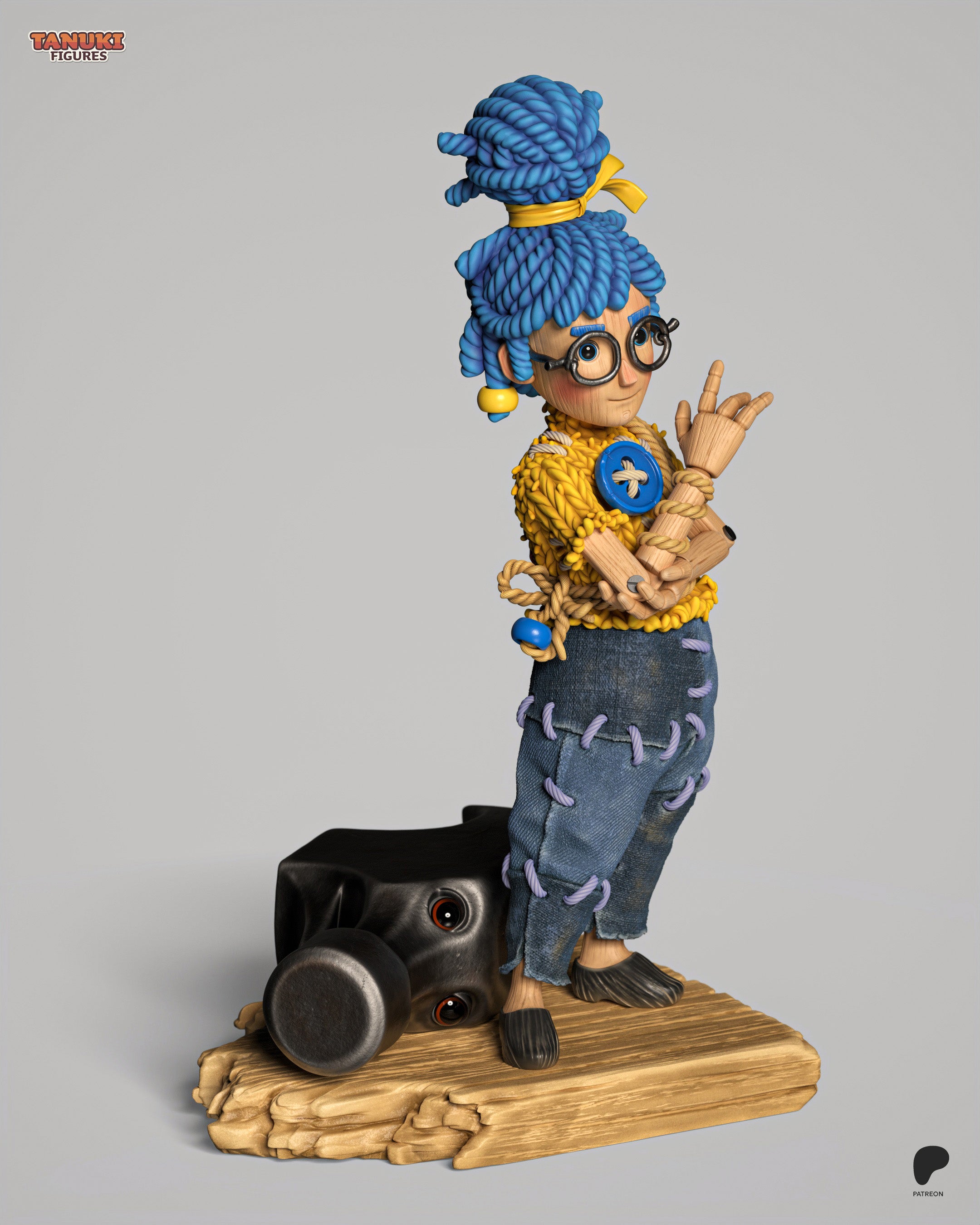 The Unwilling Doll Duo Statue
