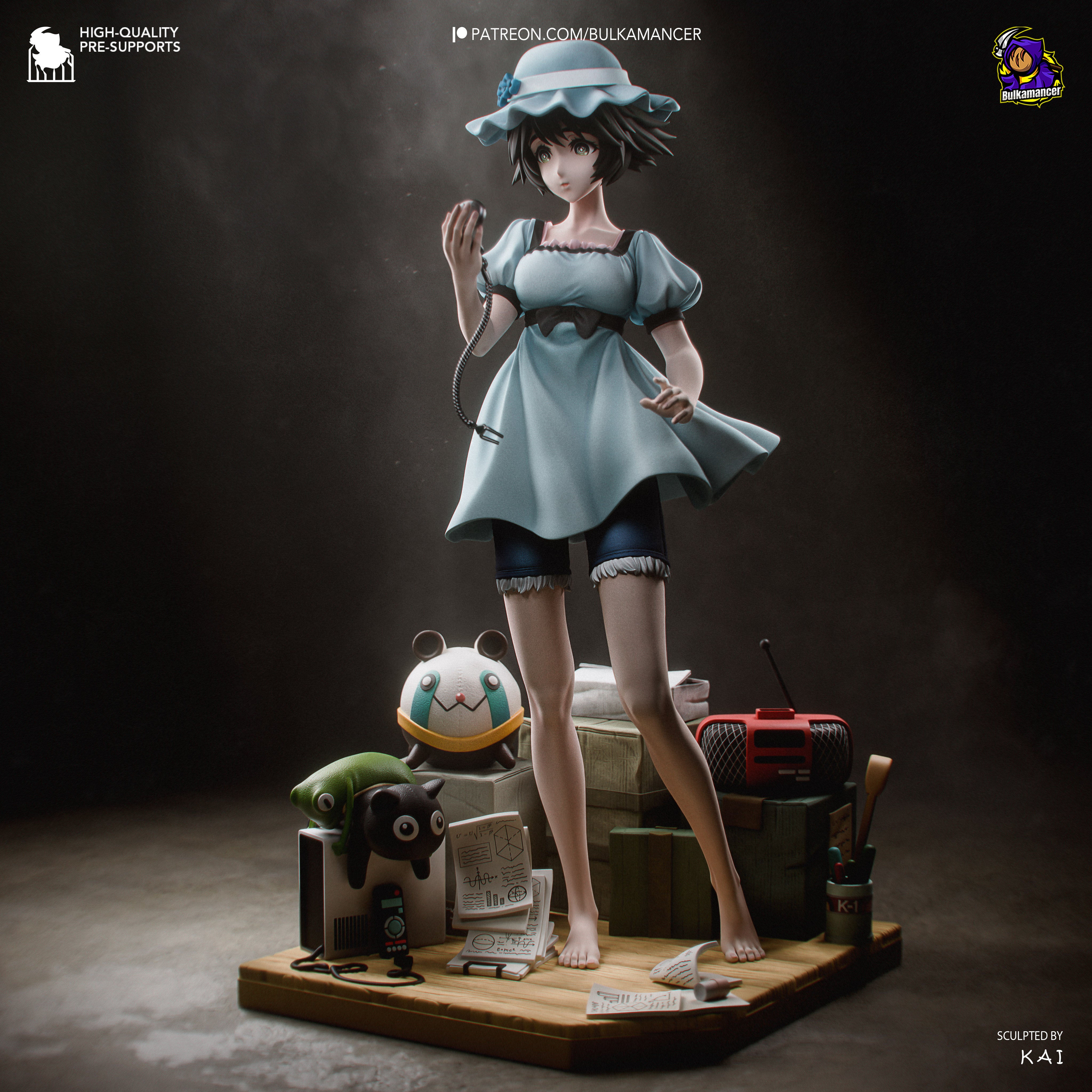The Pocket Watch Girl Statue