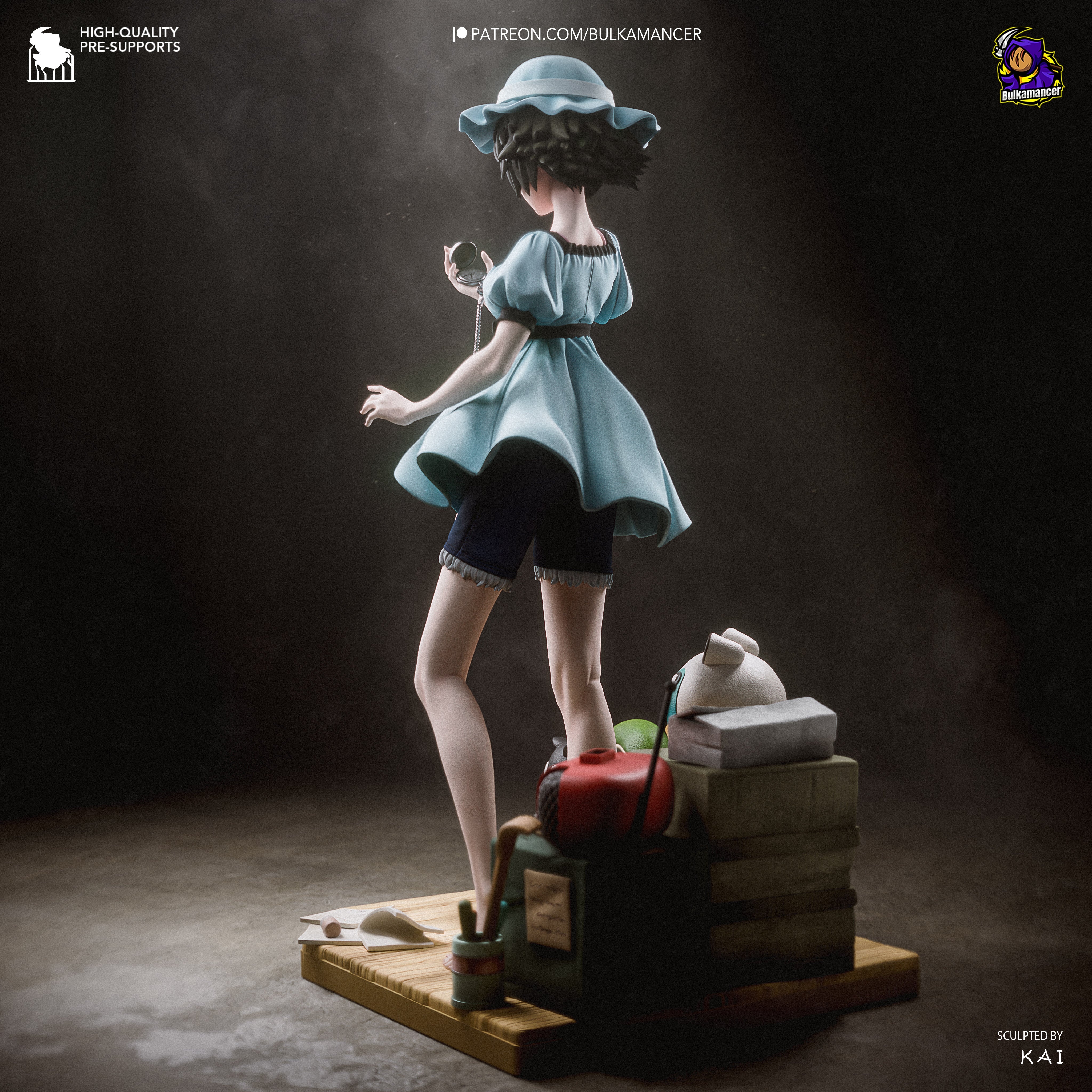 The Pocket Watch Girl Statue