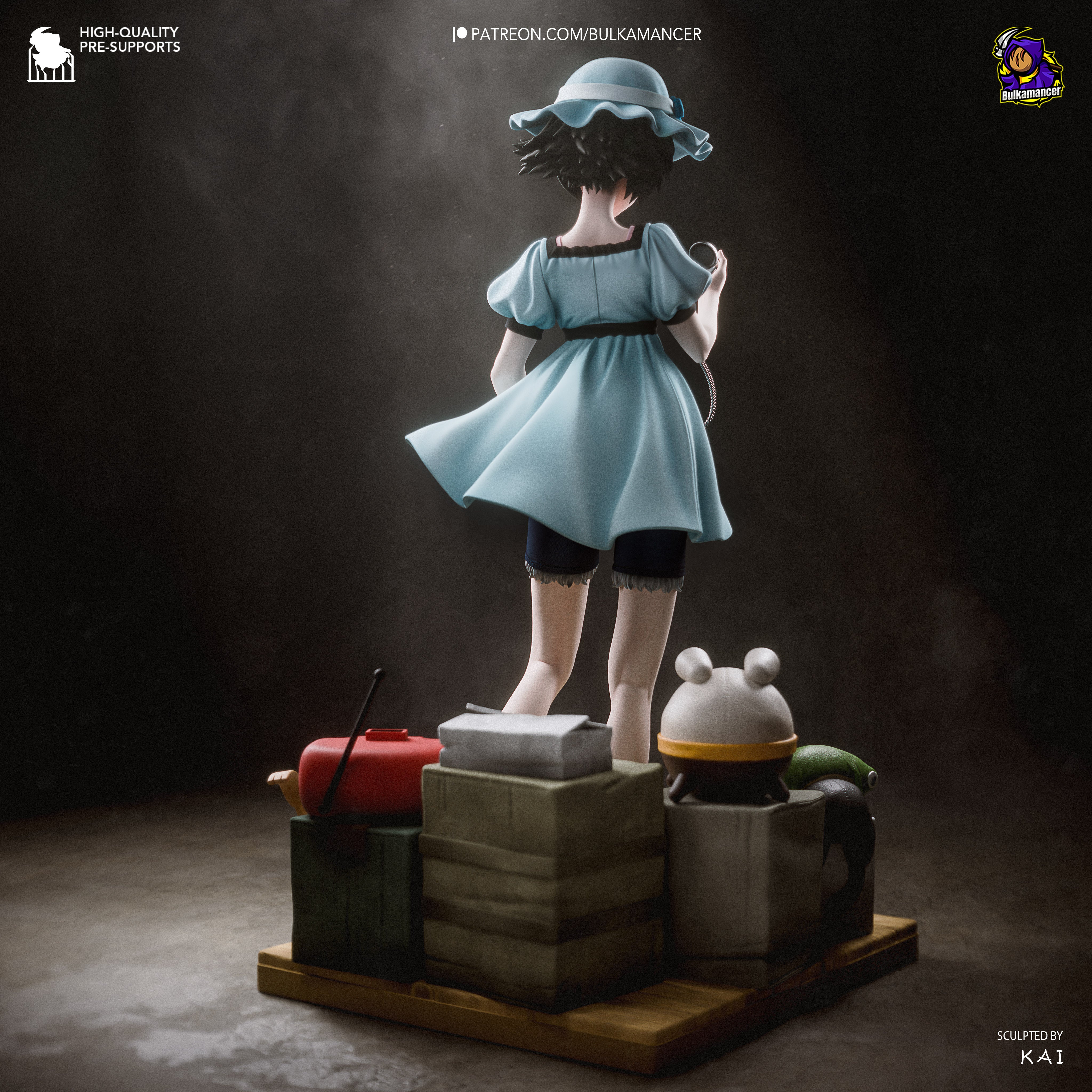 The Pocket Watch Girl Statue