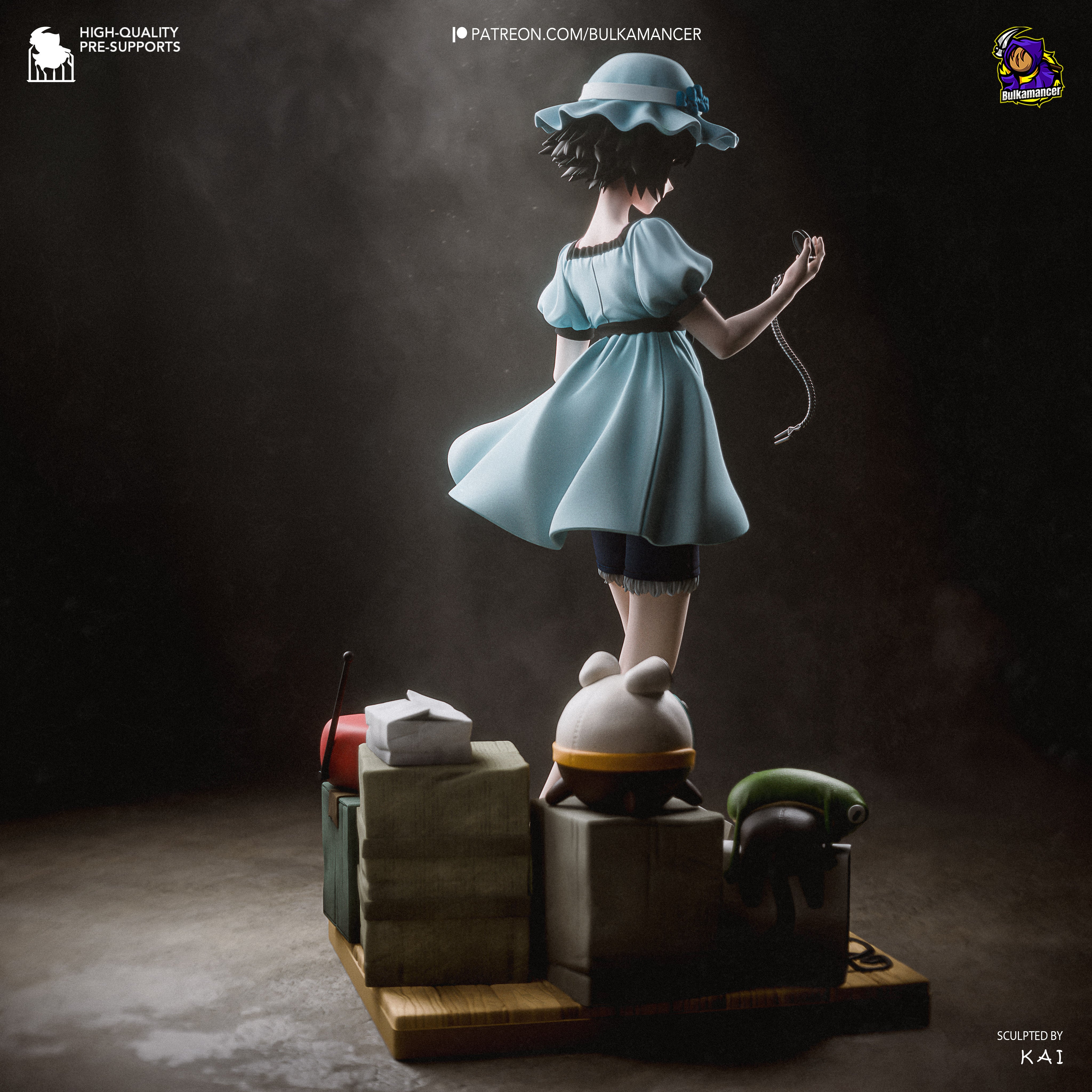 The Pocket Watch Girl Statue