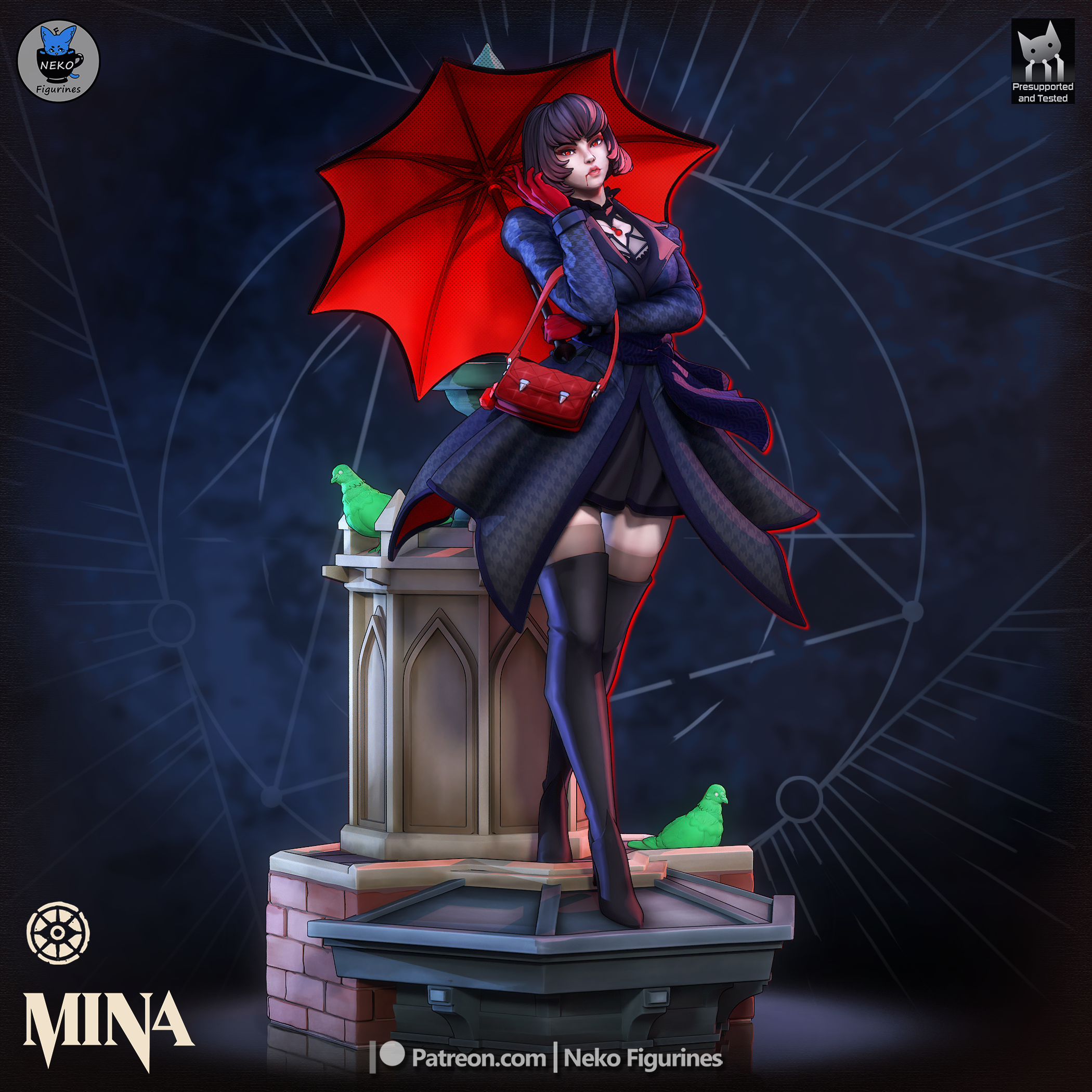 Rooftop Raven Statue